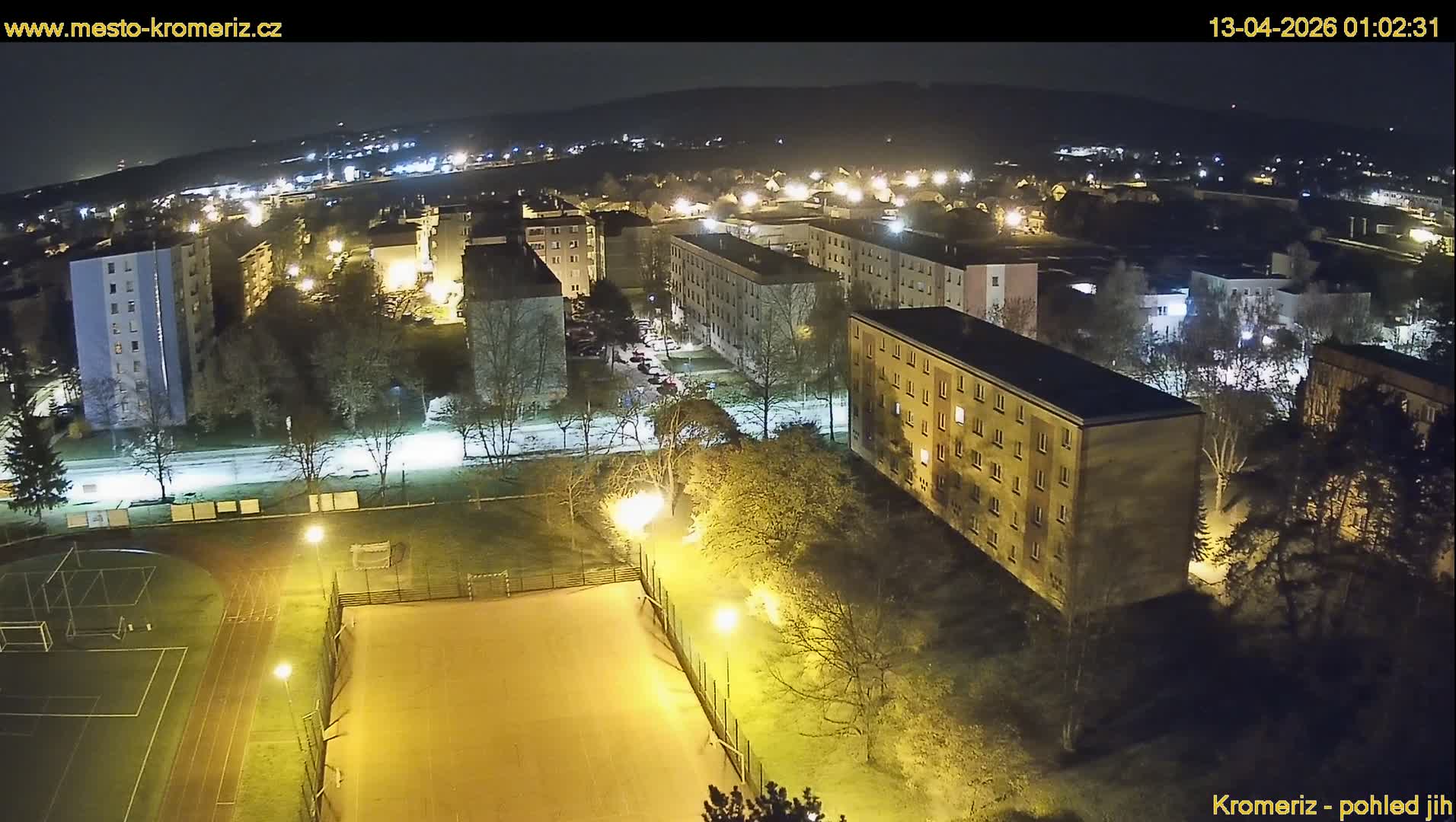 Kroměříž  South View Skyline Live Cam - Kromeriz, Zlin, Czechia