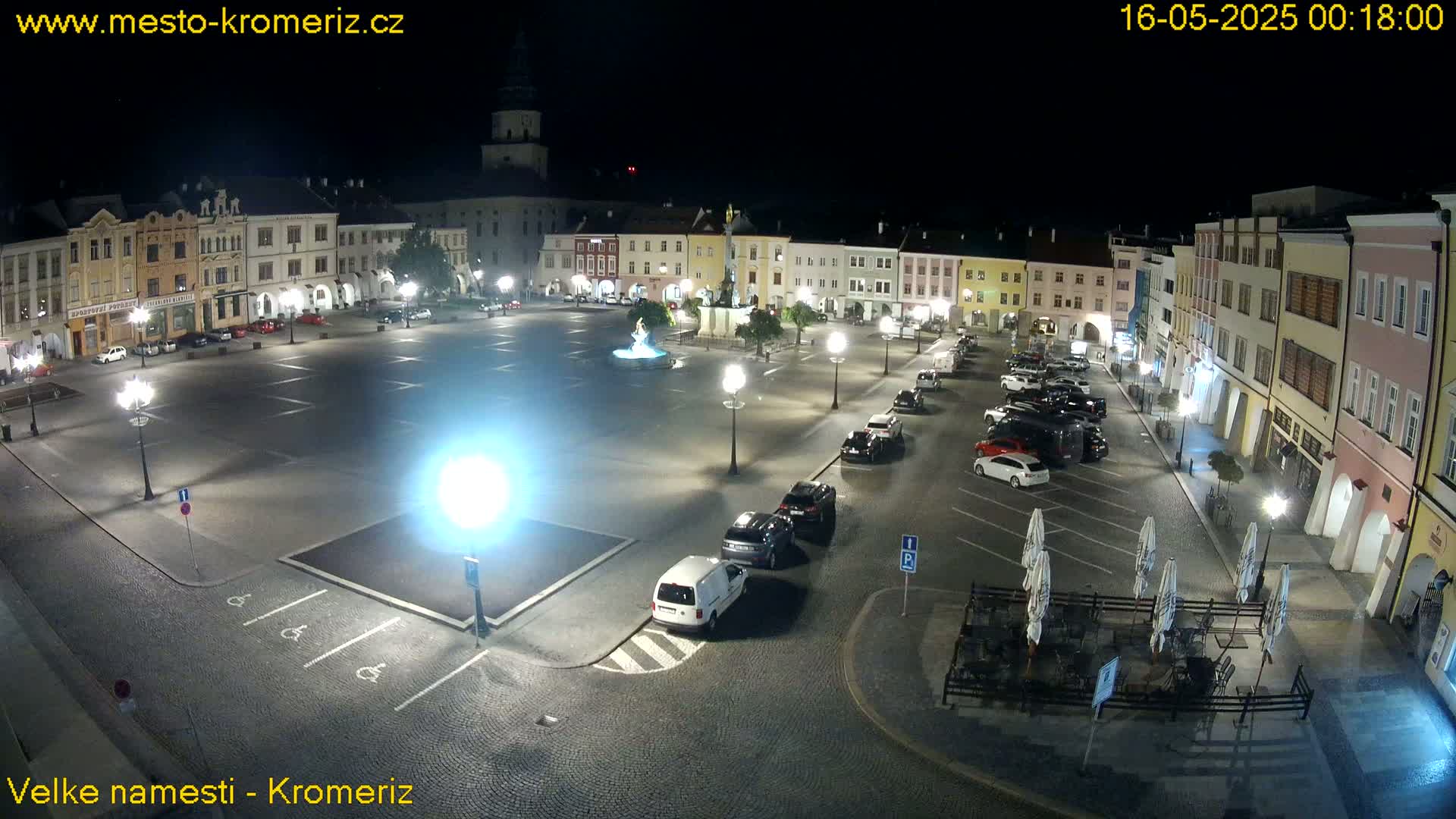 Kroměříž , (Velké náměstí ) Great Square Live Cam - Kromeriz, Zlin, Czechia