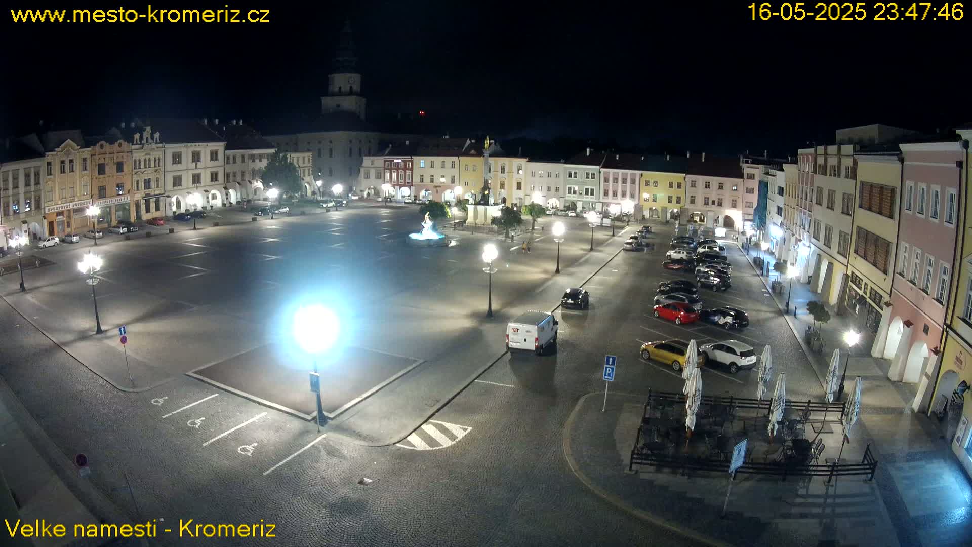 Kroměříž , (Velké náměstí ) Great Square Live Cam - Kromeriz, Zlin, Czechia