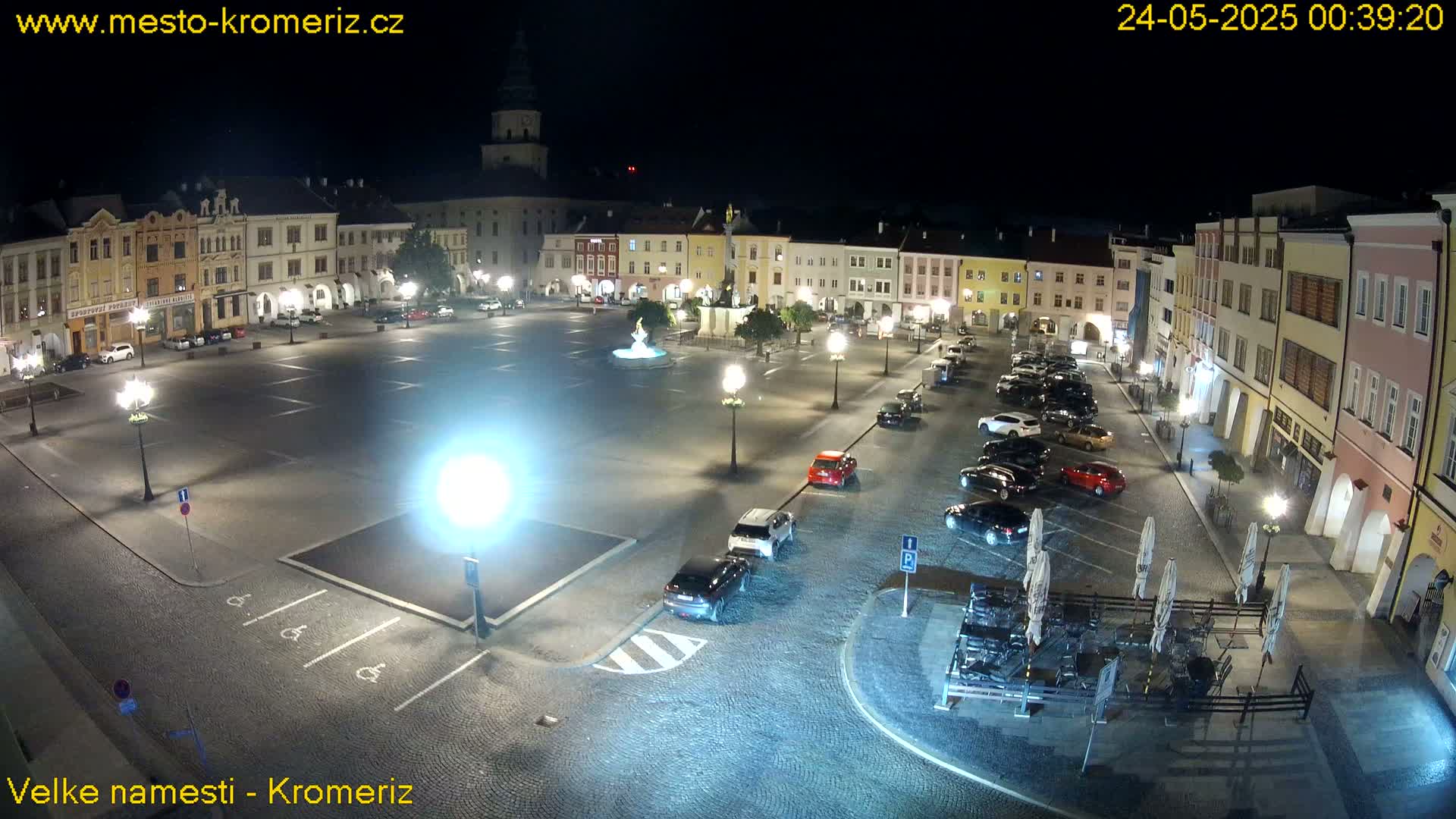 Kroměříž , (Velké náměstí ) Great Square Live Cam - Kromeriz, Zlin, Czechia