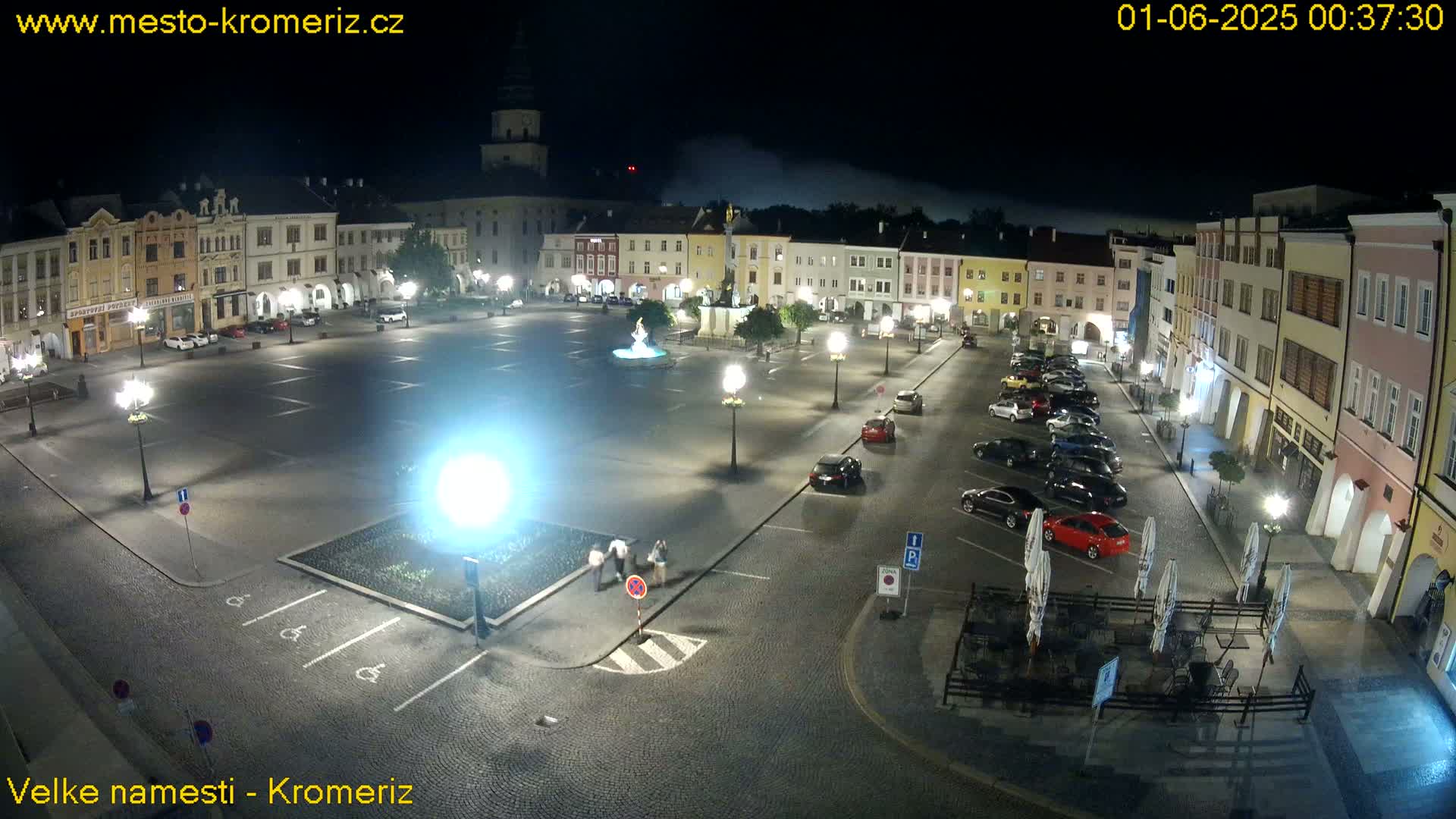Kroměříž , (Velké náměstí ) Great Square Live Cam - Kromeriz, Zlin, Czechia