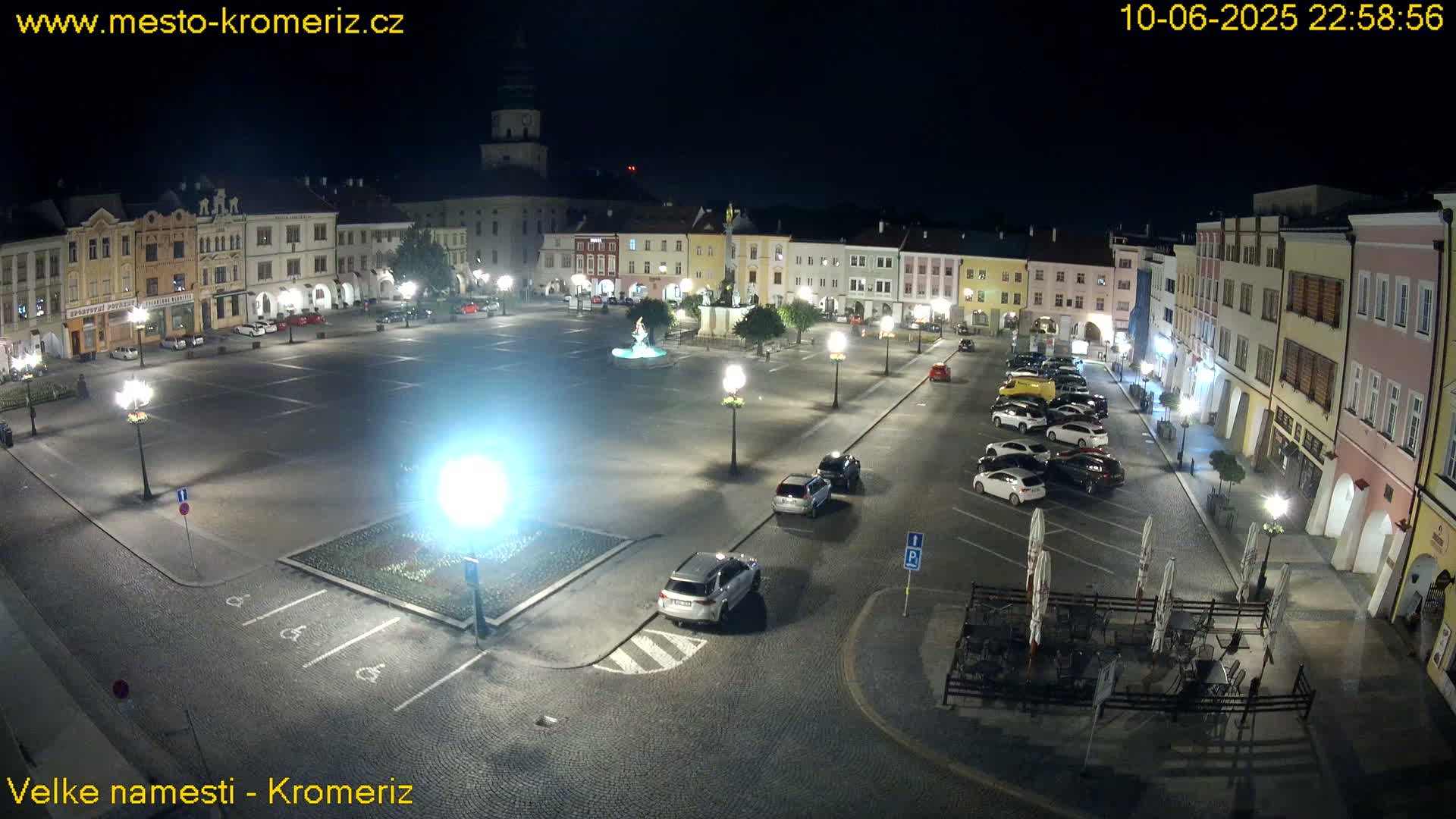 Kroměříž , (Velké náměstí ) Great Square Live Cam - Kromeriz, Zlin, Czechia