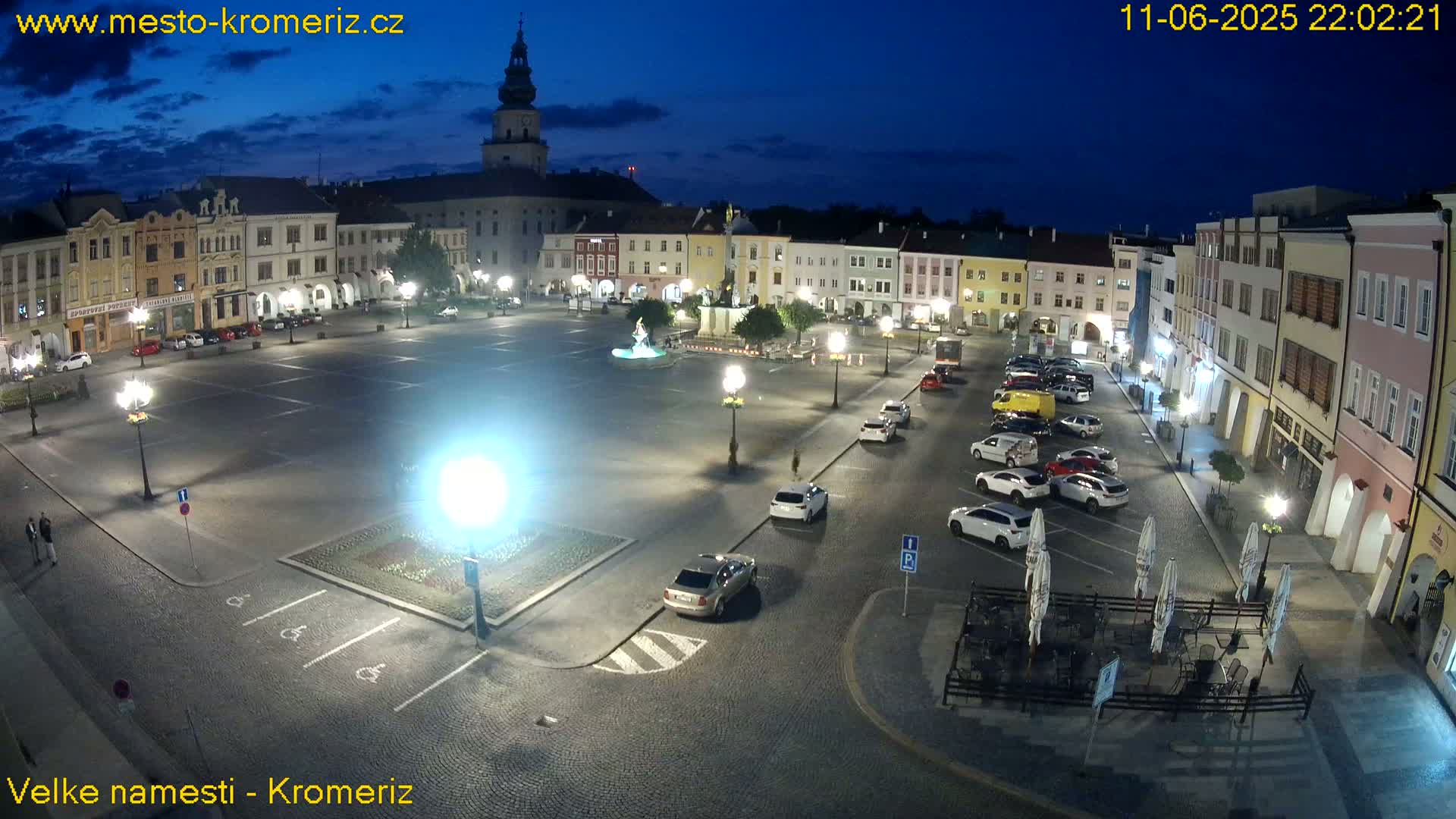 Kroměříž , (Velké náměstí ) Great Square Live Cam - Kromeriz, Zlin, Czechia