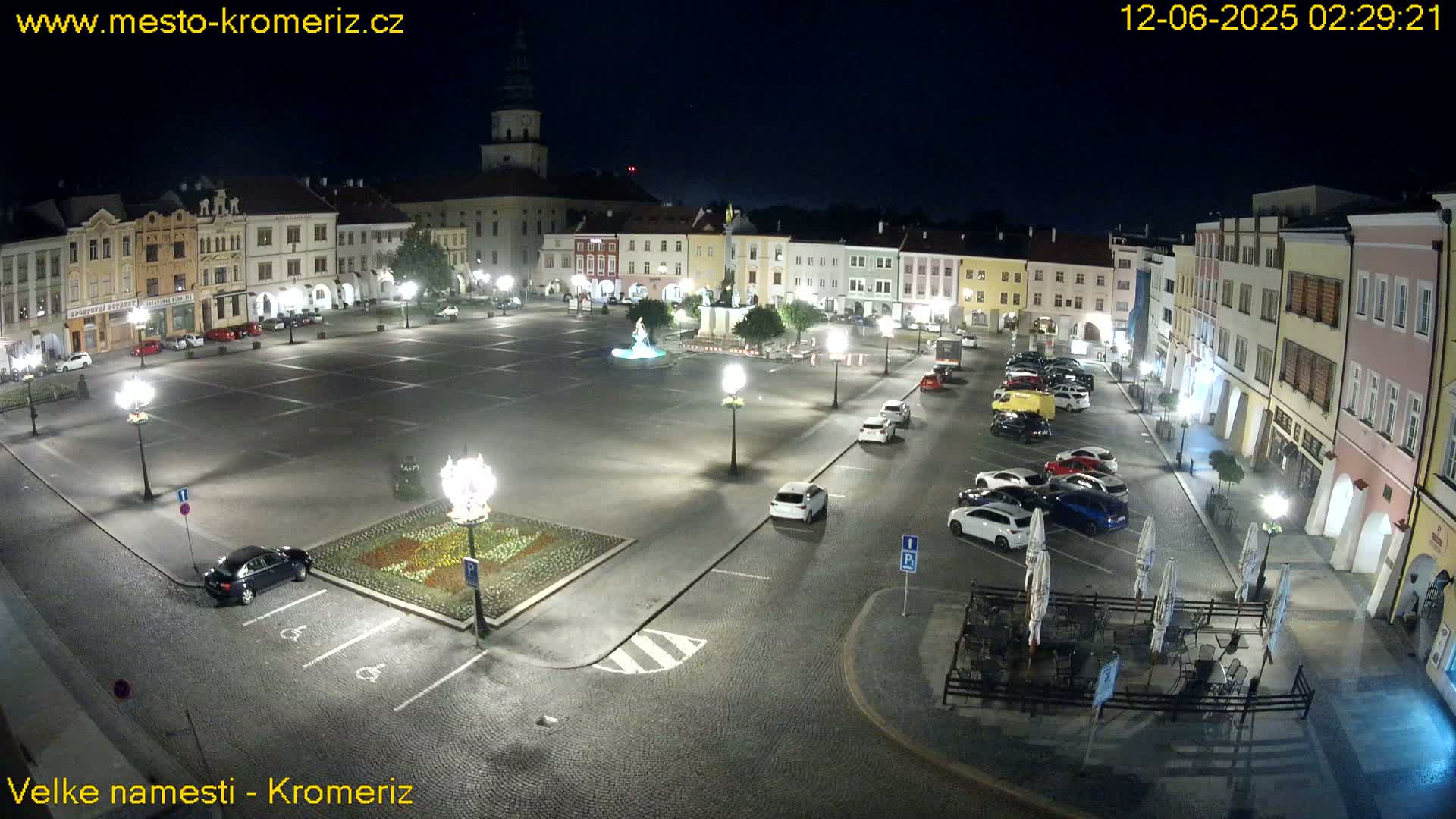 Kroměříž , (Velké náměstí ) Great Square Live Cam - Kromeriz, Zlin, Czechia