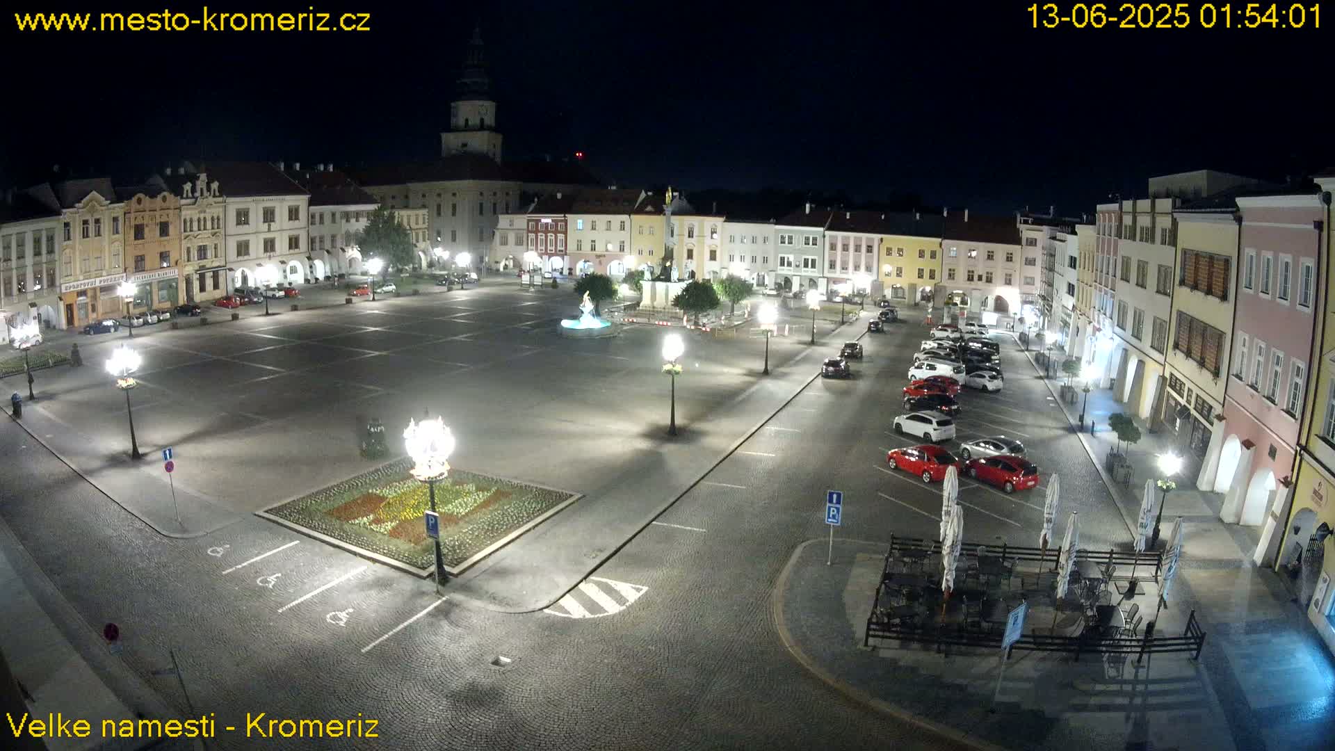 Kroměříž , (Velké náměstí ) Great Square Live Cam - Kromeriz, Zlin, Czechia