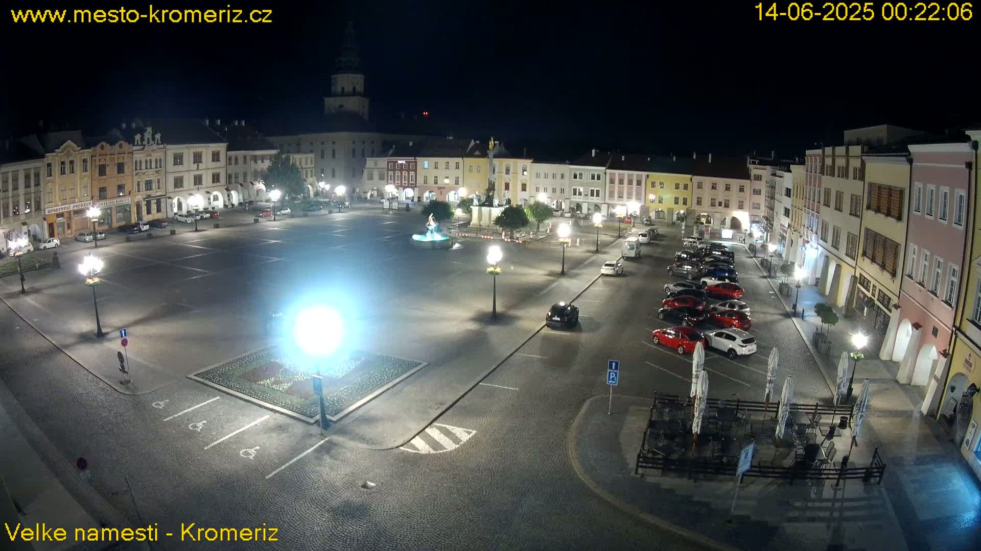 Kroměříž , (Velké náměstí ) Great Square Live Cam - Kromeriz, Zlin, Czechia