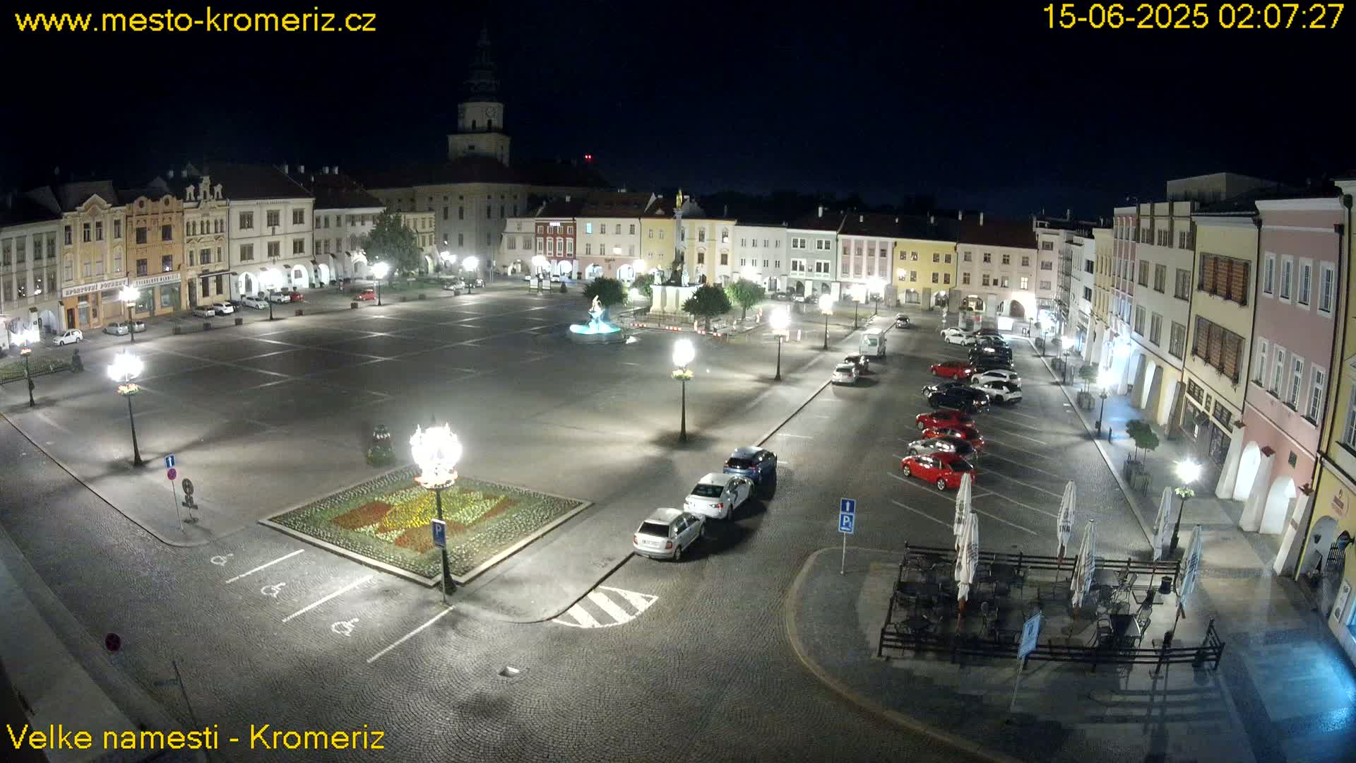 Kroměříž , (Velké náměstí ) Great Square Live Cam - Kromeriz, Zlin, Czechia