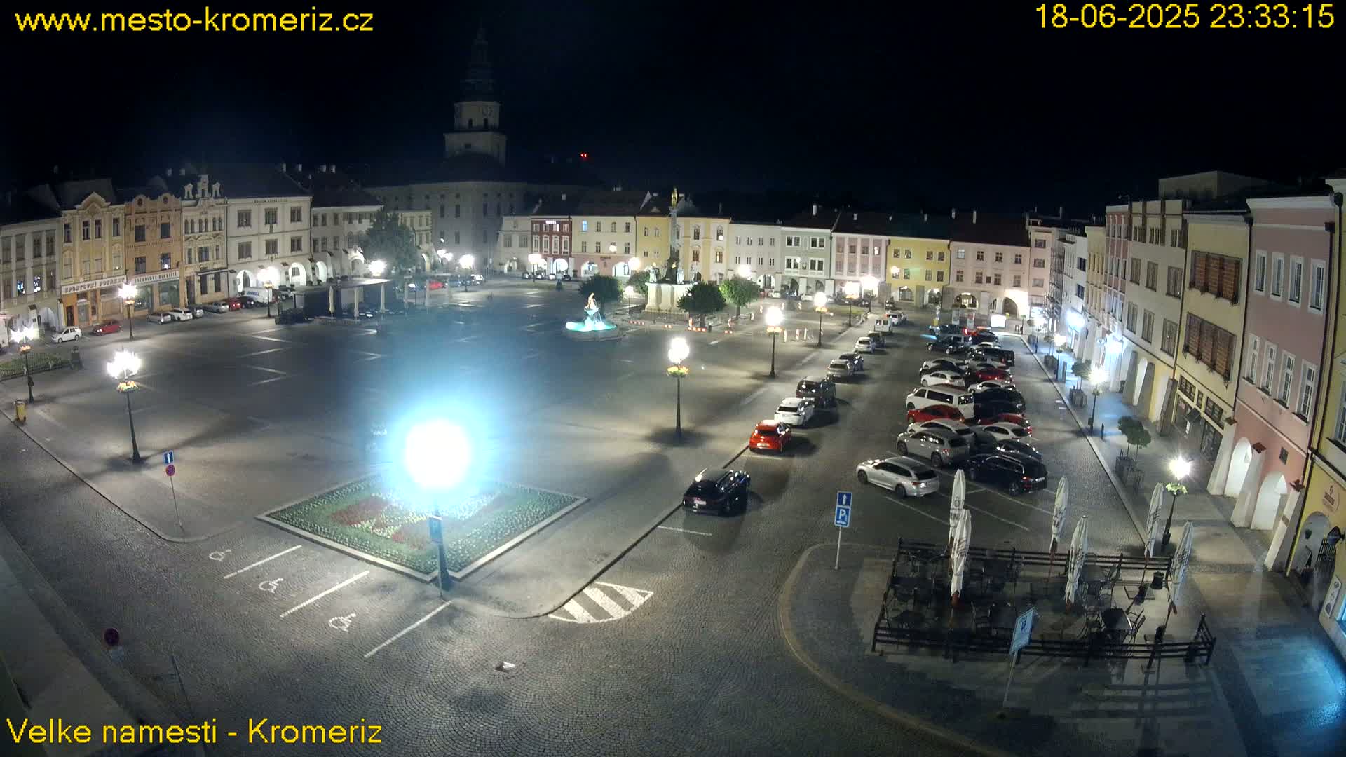 Kroměříž , (Velké náměstí ) Great Square Live Cam - Kromeriz, Zlin, Czechia