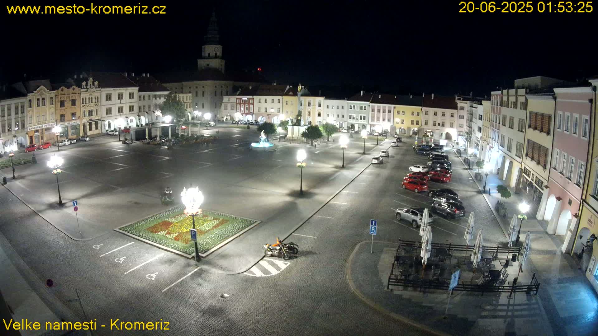 Kroměříž , (Velké náměstí ) Great Square Live Cam - Kromeriz, Zlin, Czechia