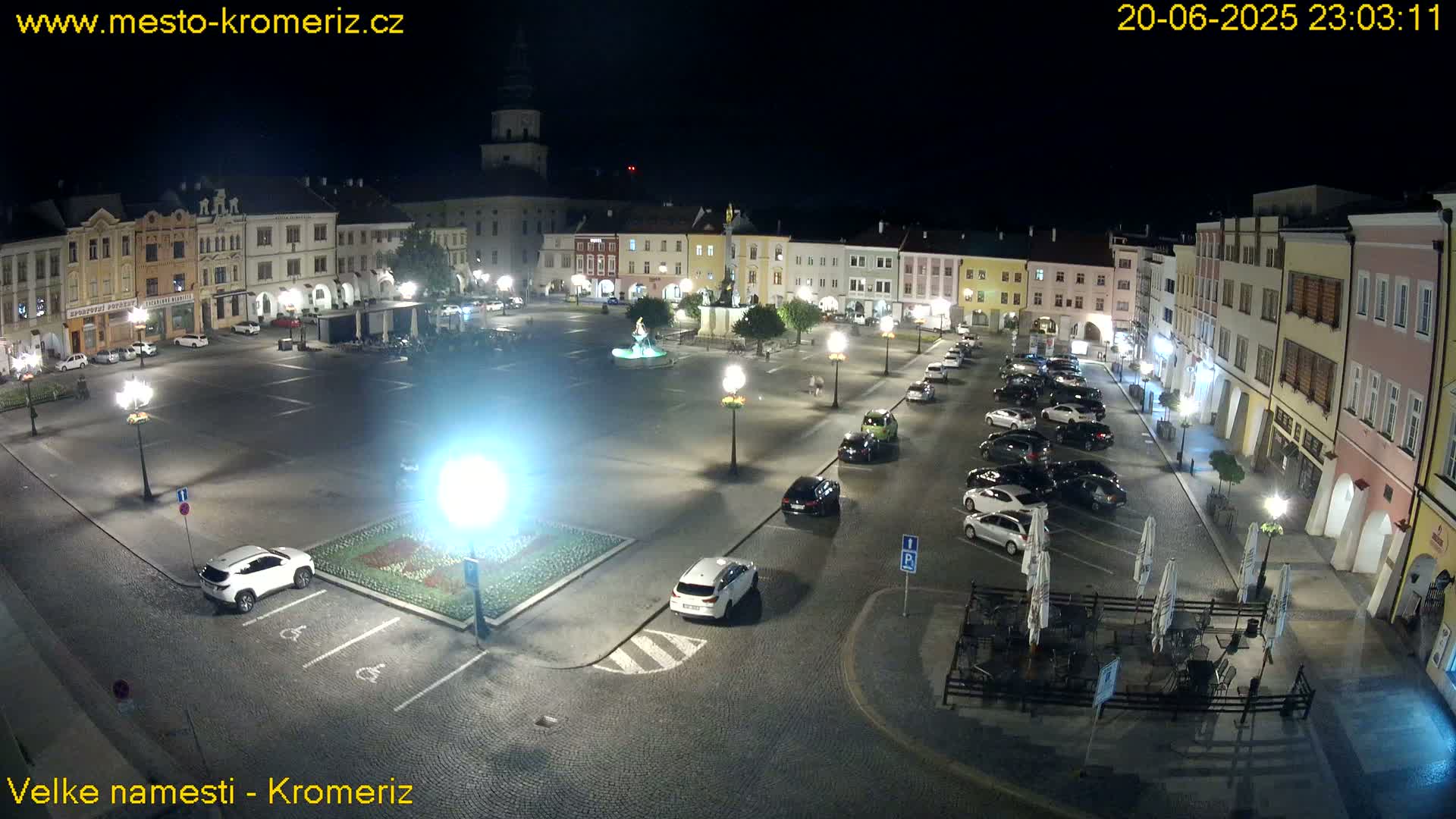 Kroměříž , (Velké náměstí ) Great Square Live Cam - Kromeriz, Zlin, Czechia