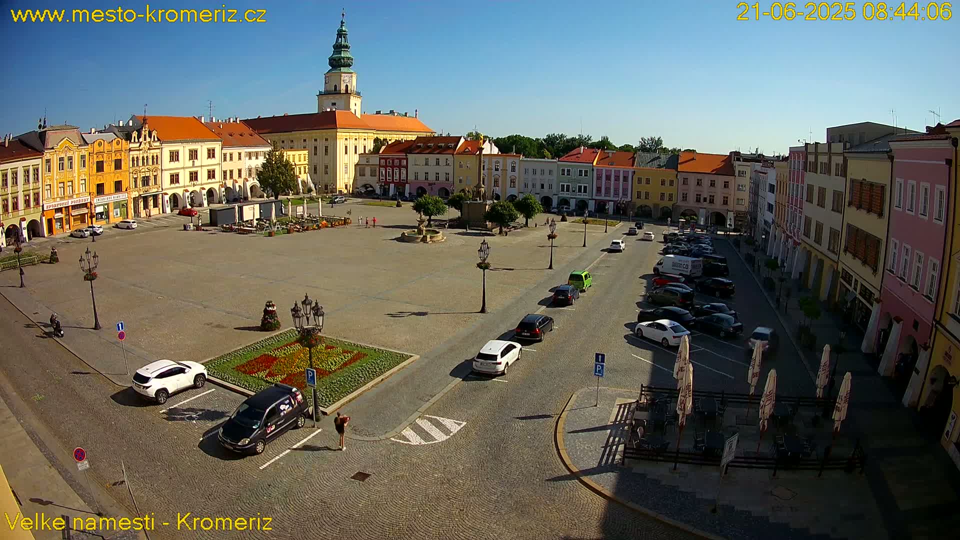 Kroměříž , (Velké náměstí ) Great Square Live Cam - Kromeriz, Zlin, Czechia