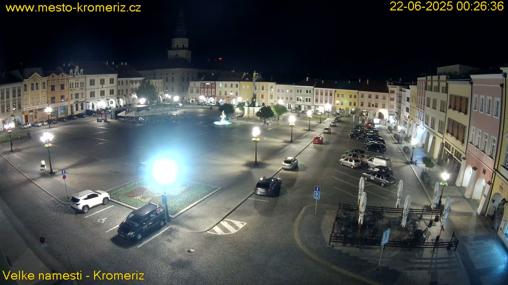Kroměříž , (Velké náměstí ) Great Square Live Cam - Kromeriz, Zlin, Czechia