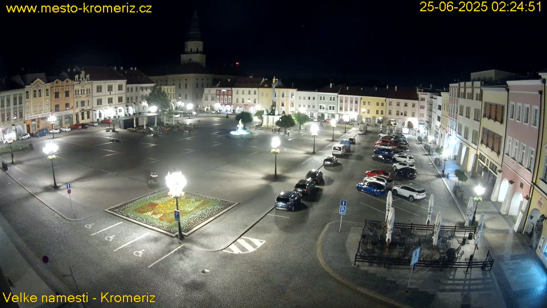 Kroměříž , (Velké náměstí ) Great Square Live Cam - Kromeriz, Zlin, Czechia