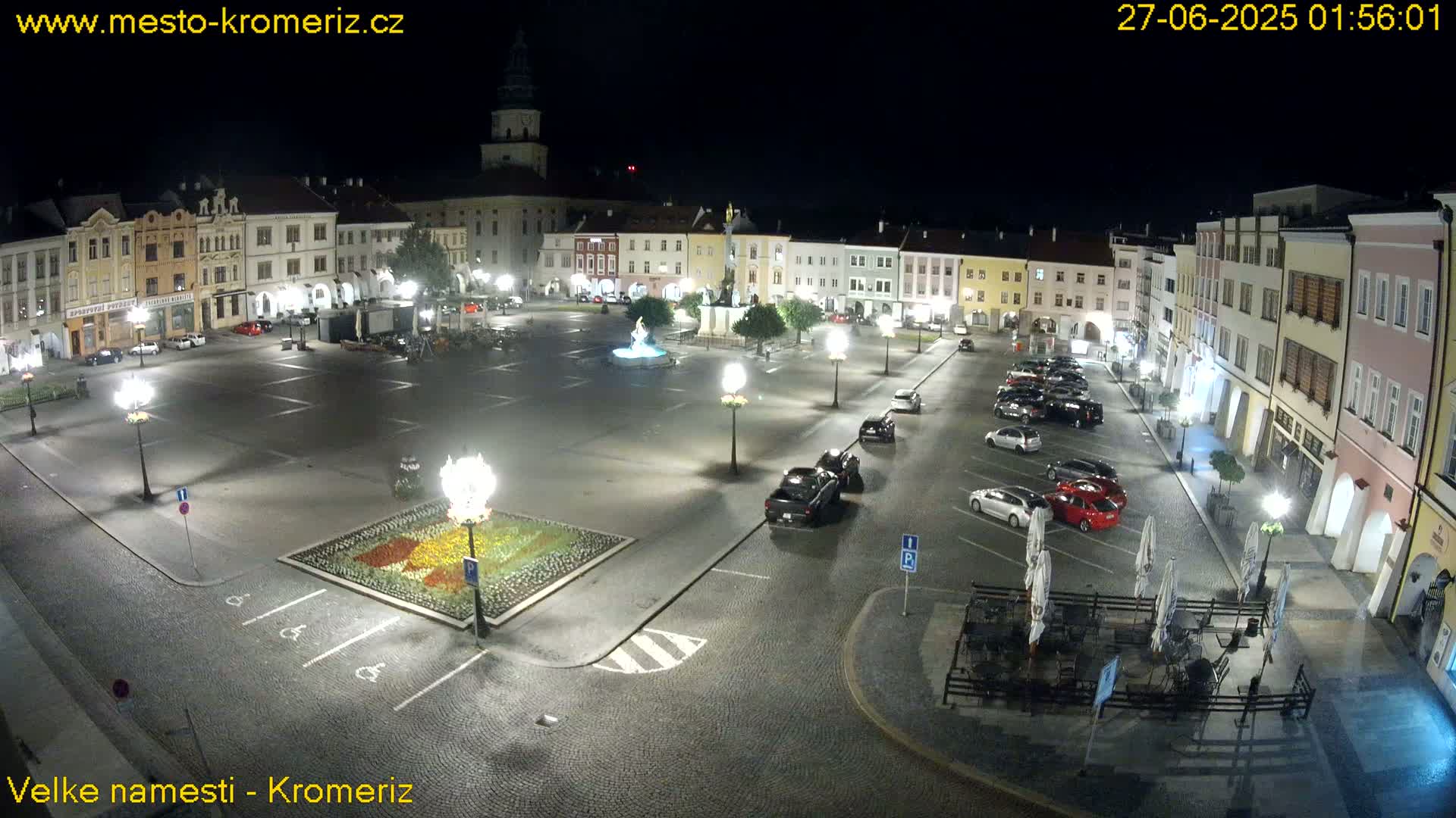 Kroměříž , (Velké náměstí ) Great Square Live Cam - Kromeriz, Zlin, Czechia