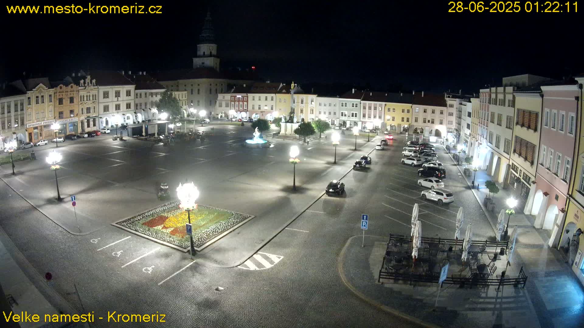 Kroměříž , (Velké náměstí ) Great Square Live Cam - Kromeriz, Zlin, Czechia