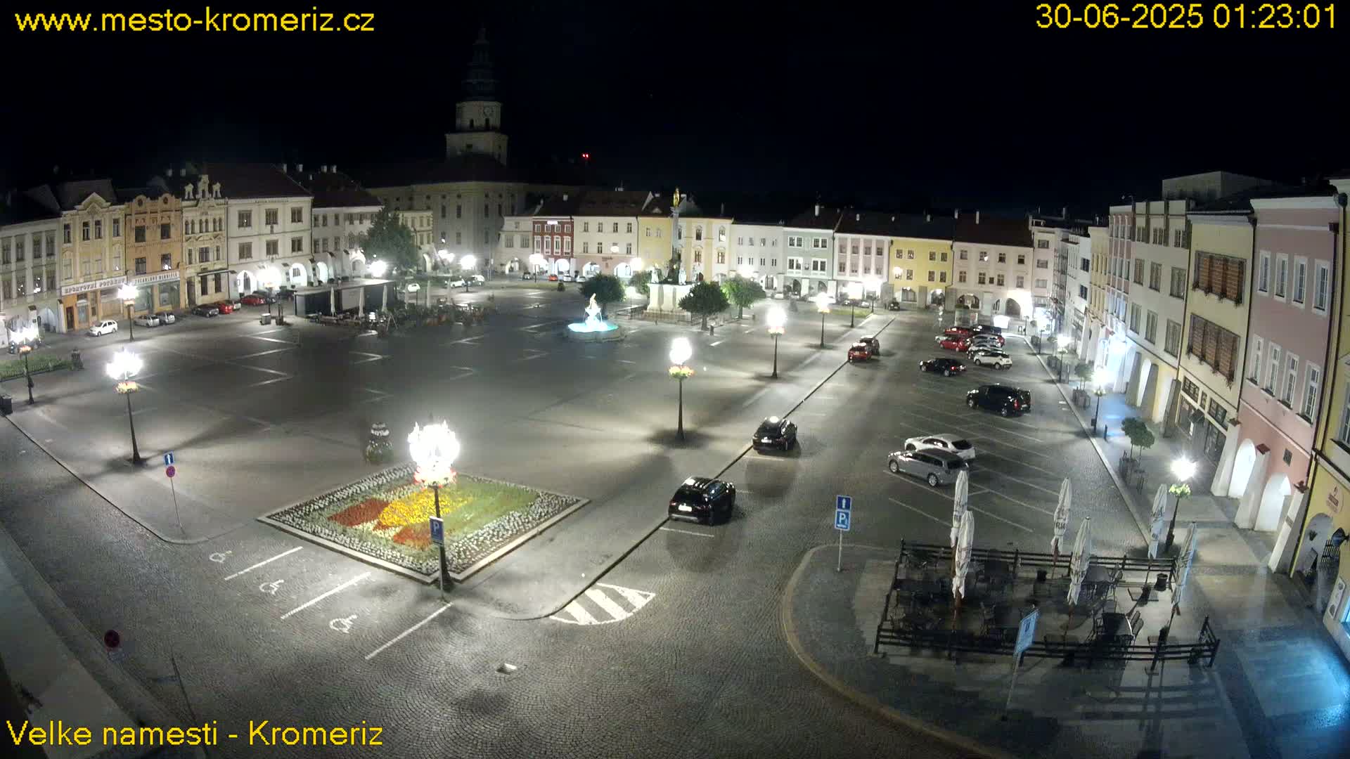 Kroměříž , (Velké náměstí ) Great Square Live Cam - Kromeriz, Zlin, Czechia