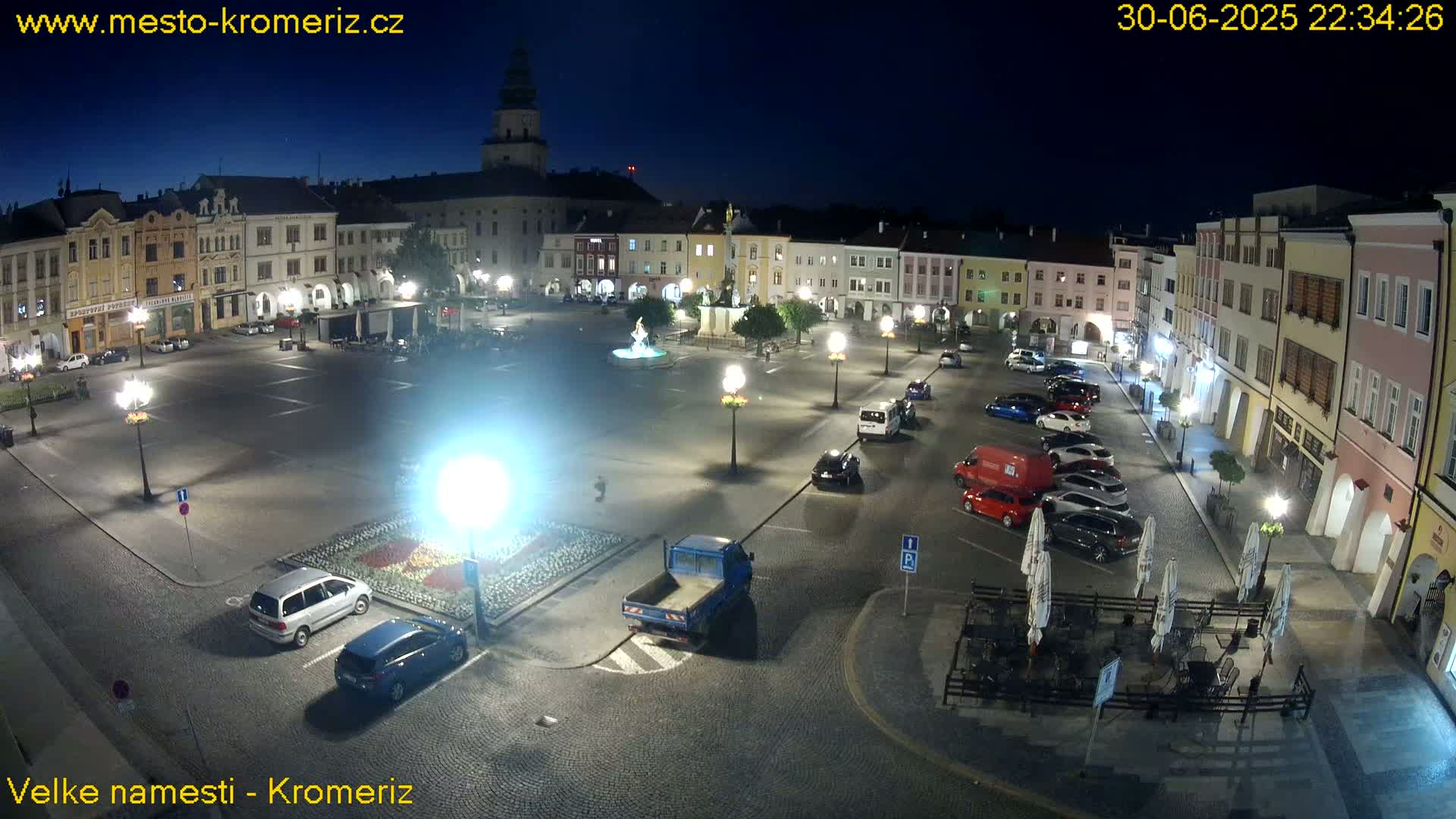 Kroměříž , (Velké náměstí ) Great Square Live Cam - Kromeriz, Zlin, Czechia