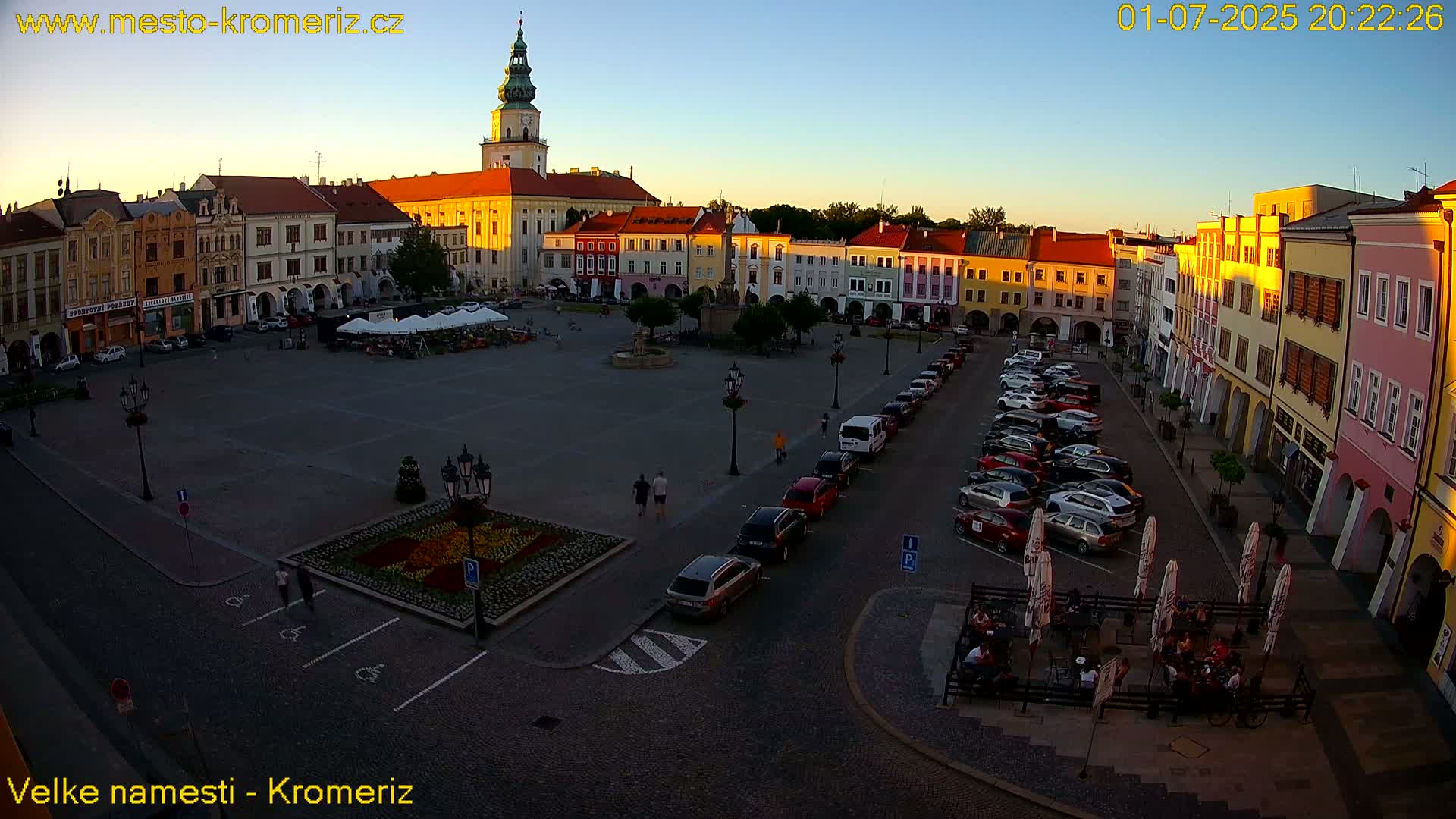 Kroměříž , (Velké náměstí ) Great Square Live Cam - Kromeriz, Zlin, Czechia