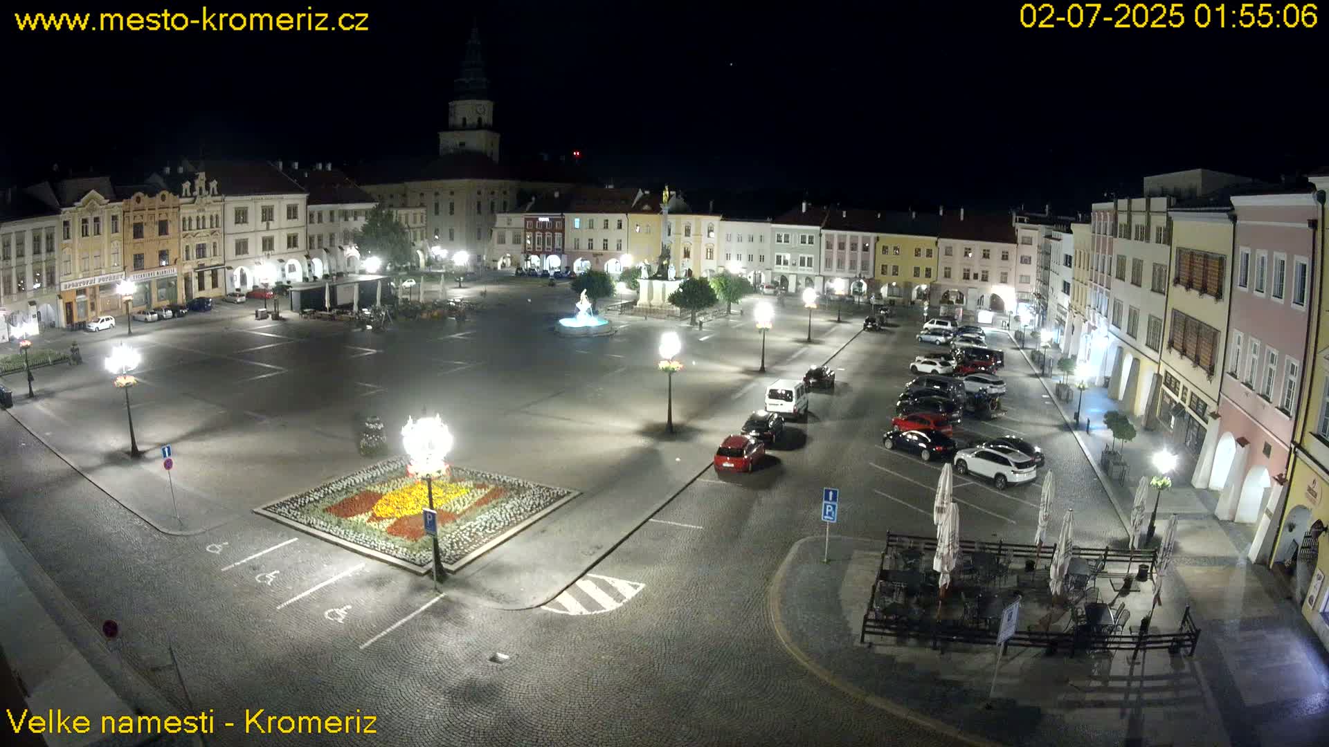 Kroměříž , (Velké náměstí ) Great Square Live Cam - Kromeriz, Zlin, Czechia