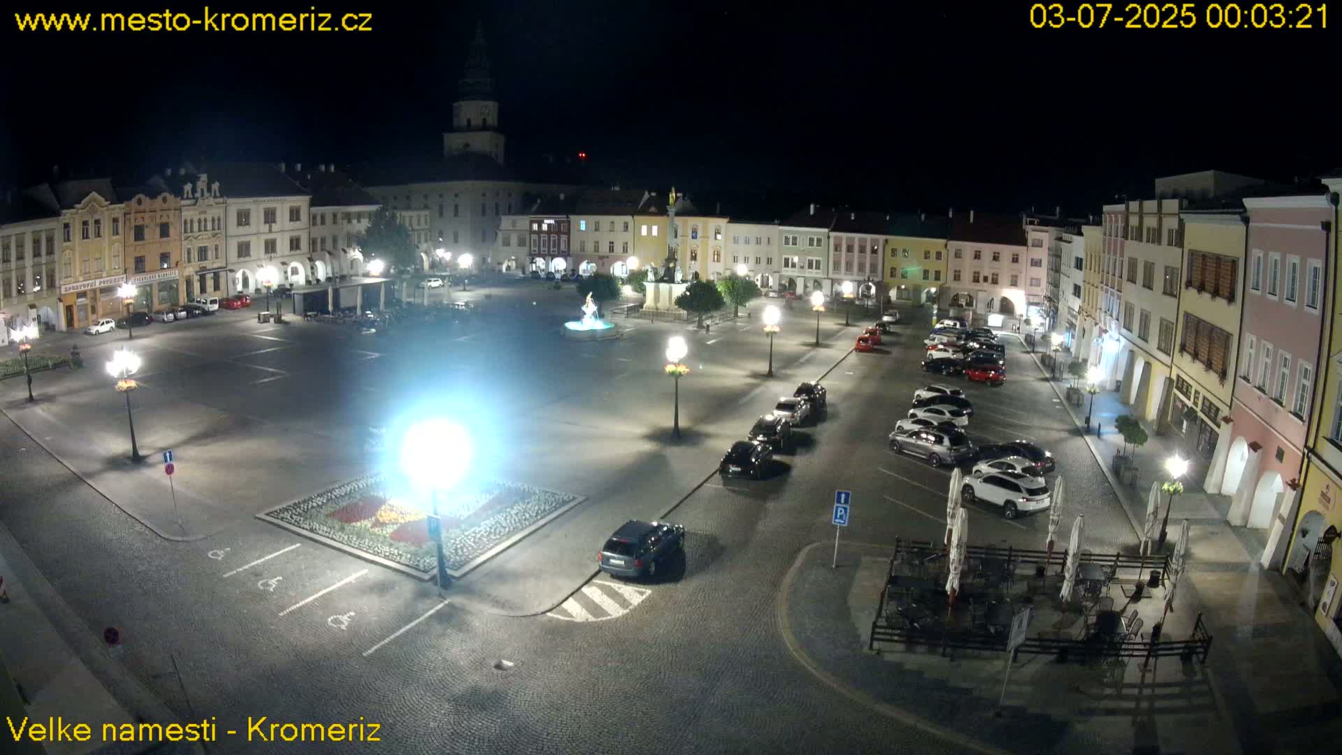 Kroměříž , (Velké náměstí ) Great Square Live Cam - Kromeriz, Zlin, Czechia