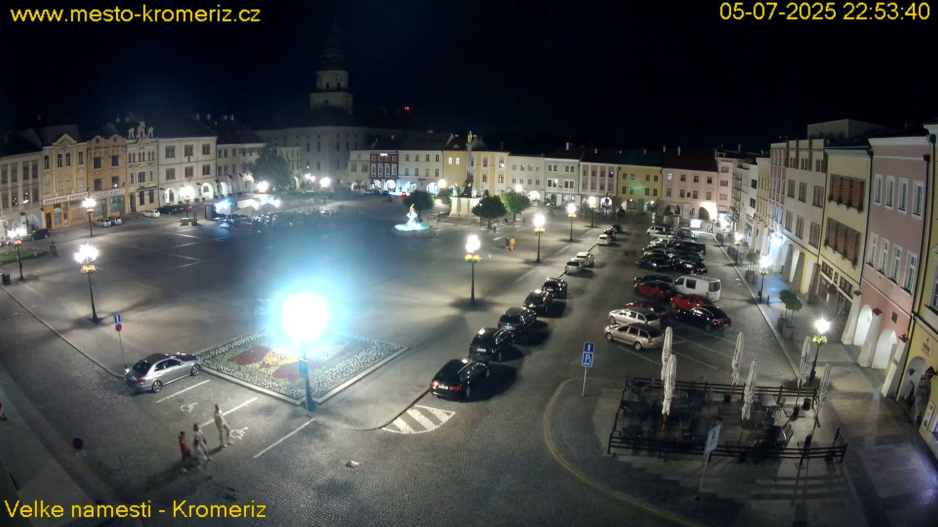 Kroměříž , (Velké náměstí ) Great Square Live Cam - Kromeriz, Zlin, Czechia