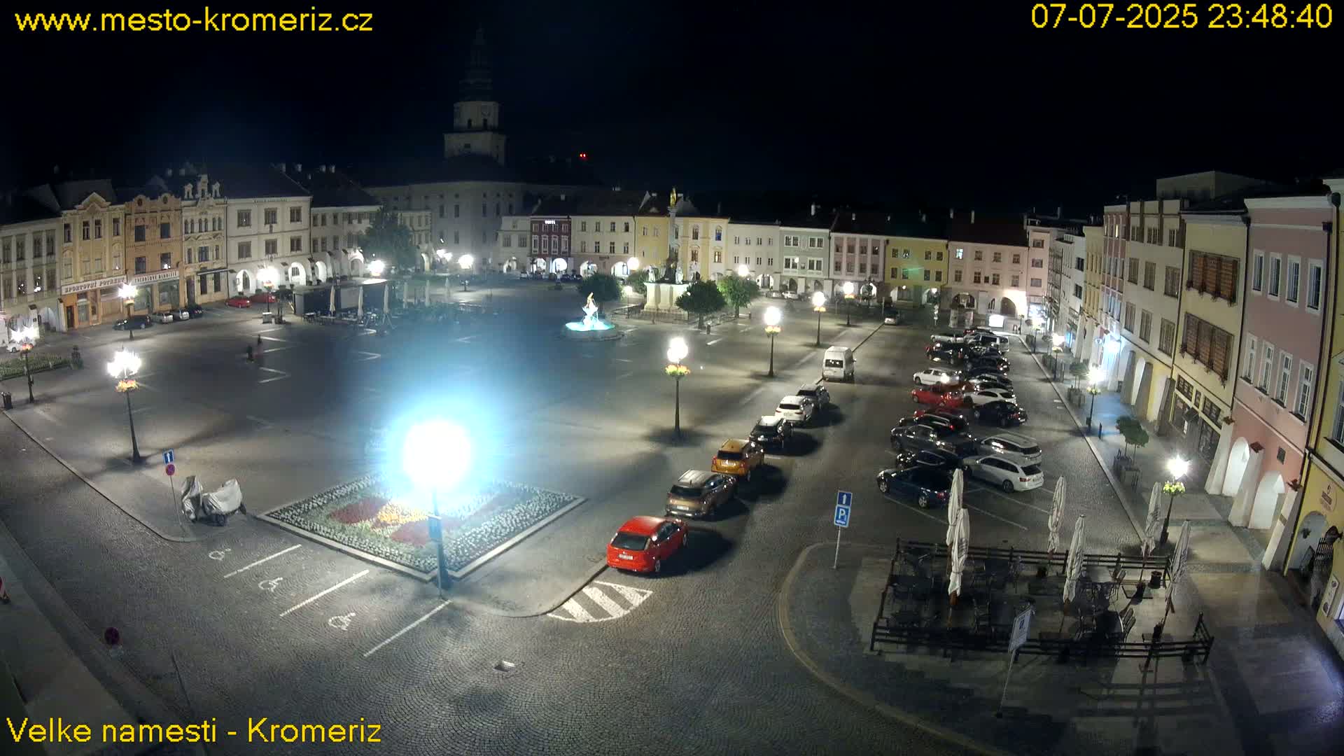 Kroměříž , (Velké náměstí ) Great Square Live Cam - Kromeriz, Zlin, Czechia