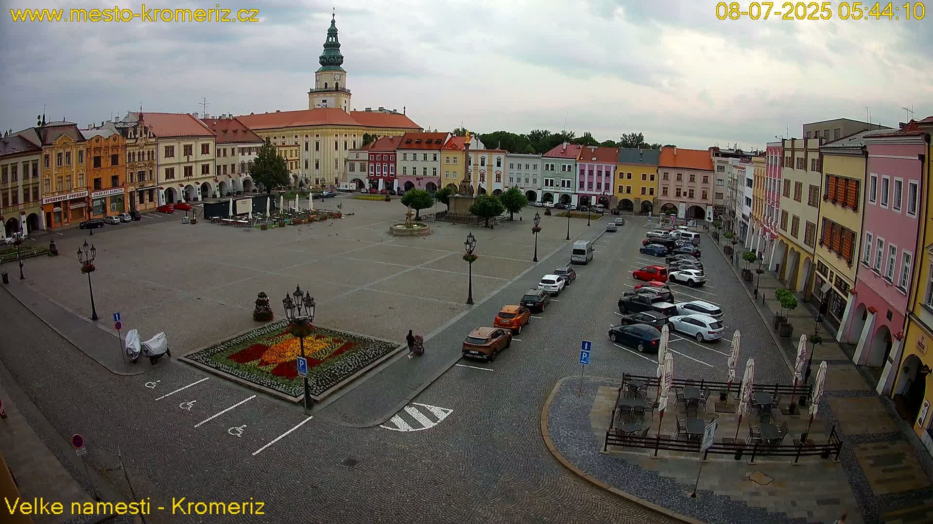 Kroměříž , (Velké náměstí ) Great Square Live Cam - Kromeriz, Zlin, Czechia