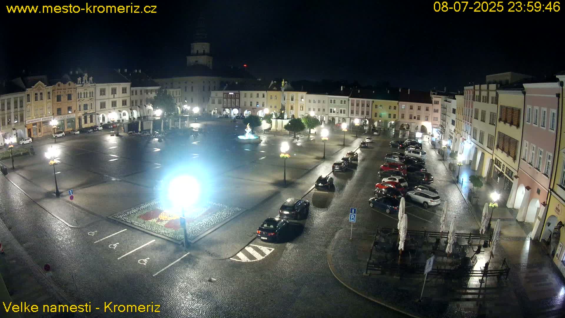 Kroměříž , (Velké náměstí ) Great Square Live Cam - Kromeriz, Zlin, Czechia