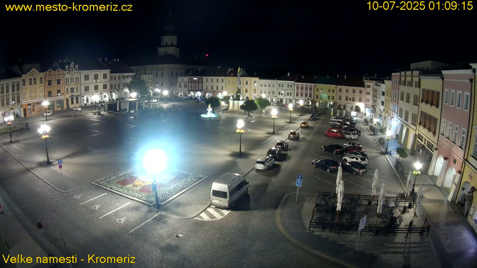 Kroměříž , (Velké náměstí ) Great Square Live Cam - Kromeriz, Zlin, Czechia