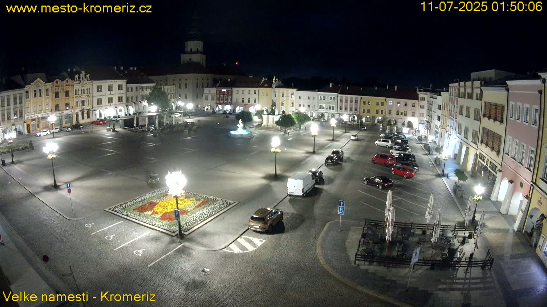 Kroměříž , (Velké náměstí ) Great Square Live Cam - Kromeriz, Zlin, Czechia