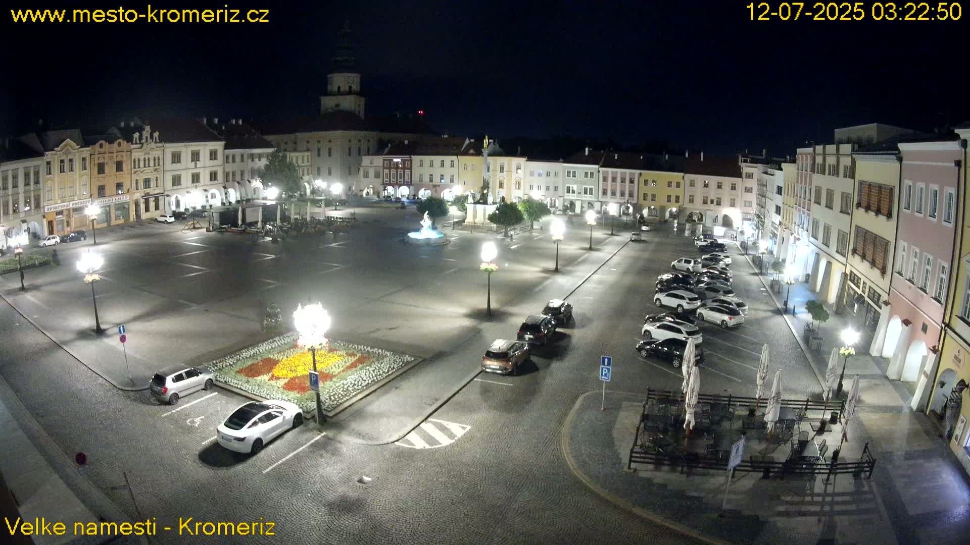 Kroměříž , (Velké náměstí ) Great Square Live Cam - Kromeriz, Zlin, Czechia