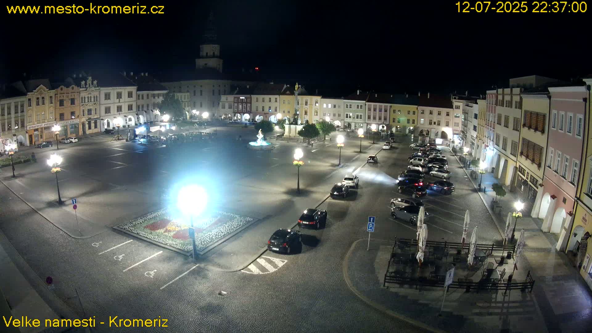 Kroměříž , (Velké náměstí ) Great Square Live Cam - Kromeriz, Zlin, Czechia