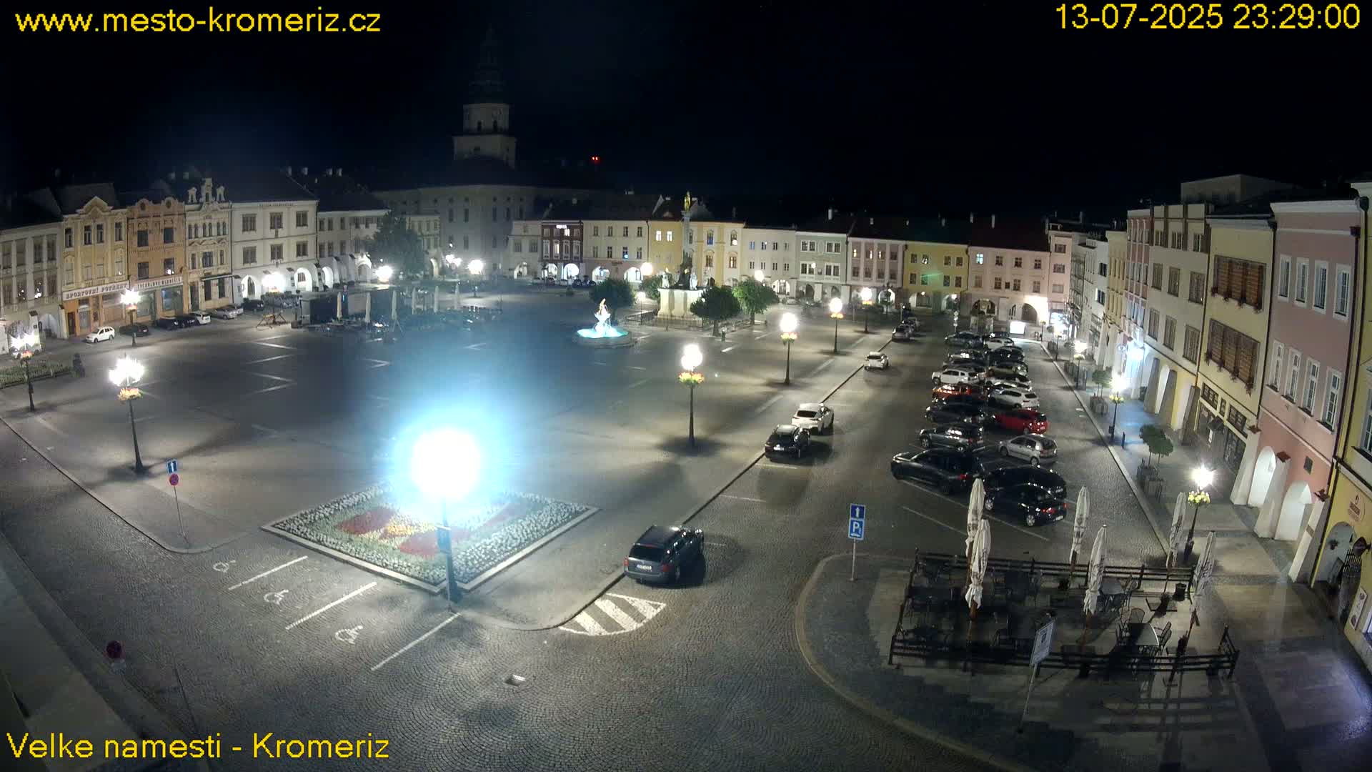 Kroměříž , (Velké náměstí ) Great Square Live Cam - Kromeriz, Zlin, Czechia