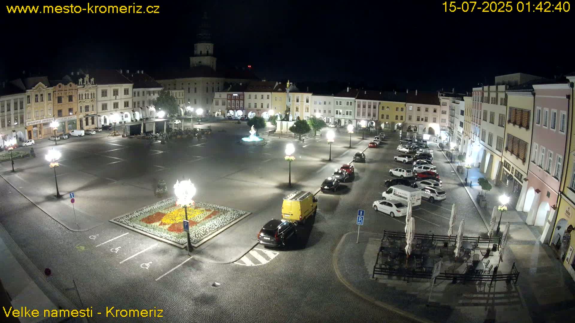 Kroměříž , (Velké náměstí ) Great Square Live Cam - Kromeriz, Zlin, Czechia