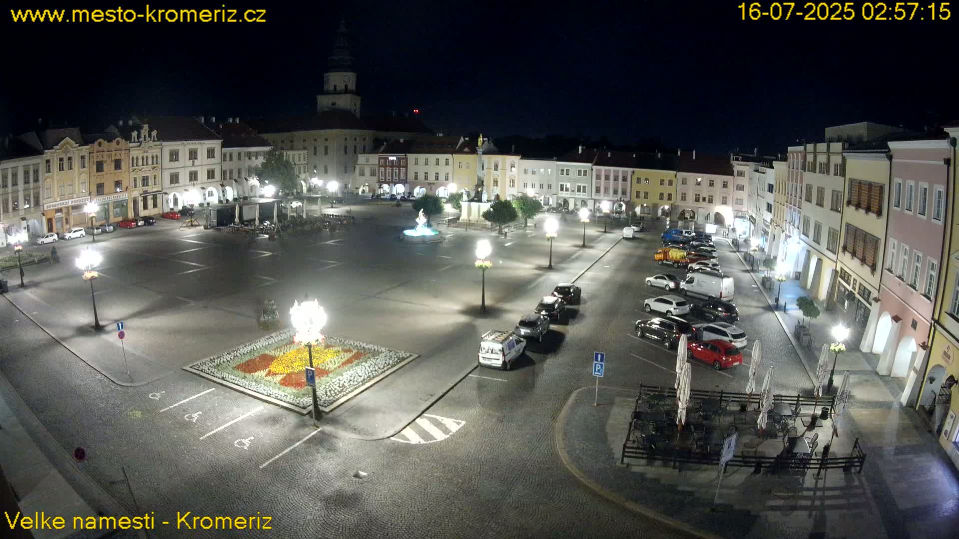 Kroměříž , (Velké náměstí ) Great Square Live Cam - Kromeriz, Zlin, Czechia