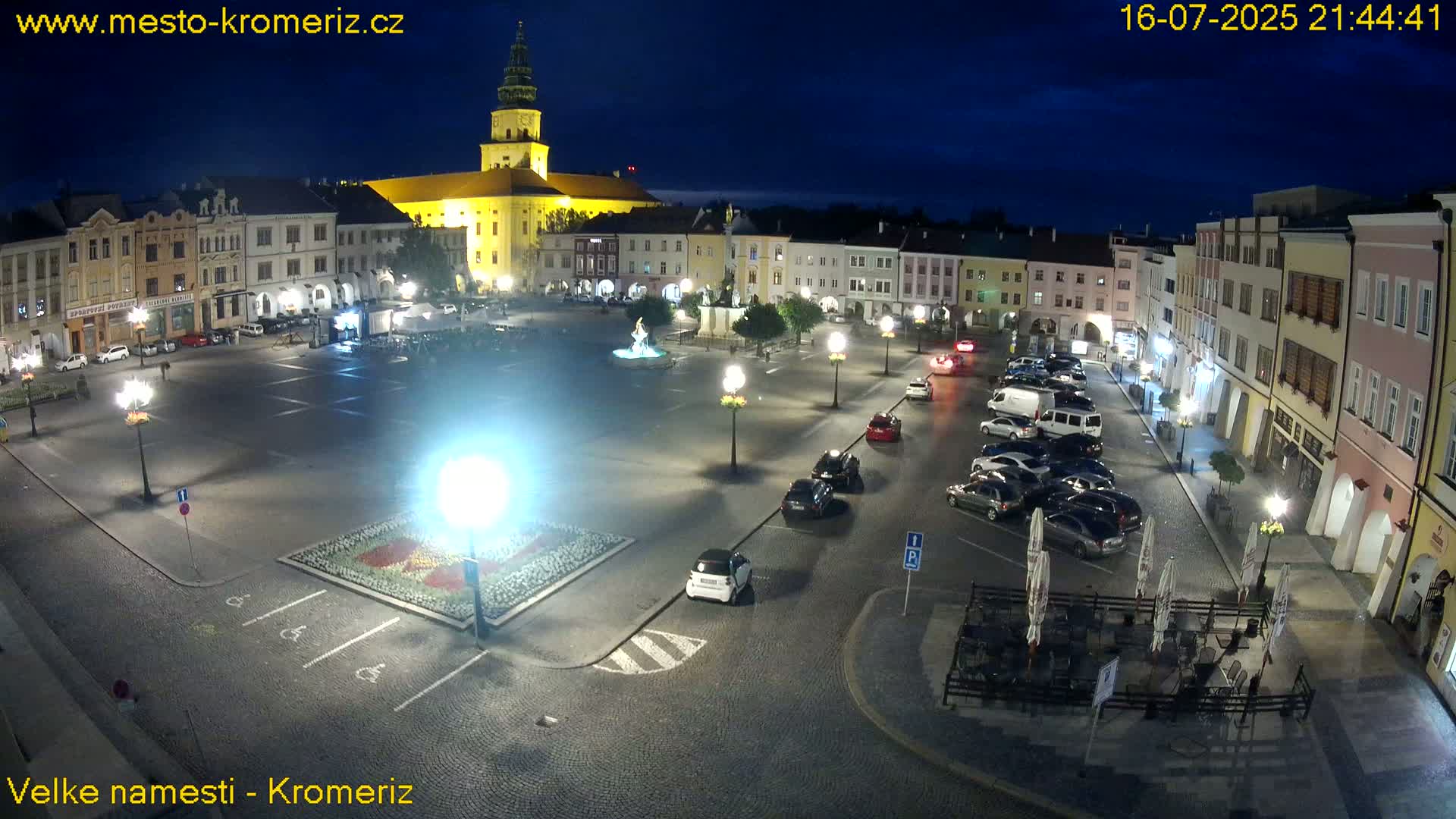 Kroměříž , (Velké náměstí ) Great Square Live Cam - Kromeriz, Zlin, Czechia