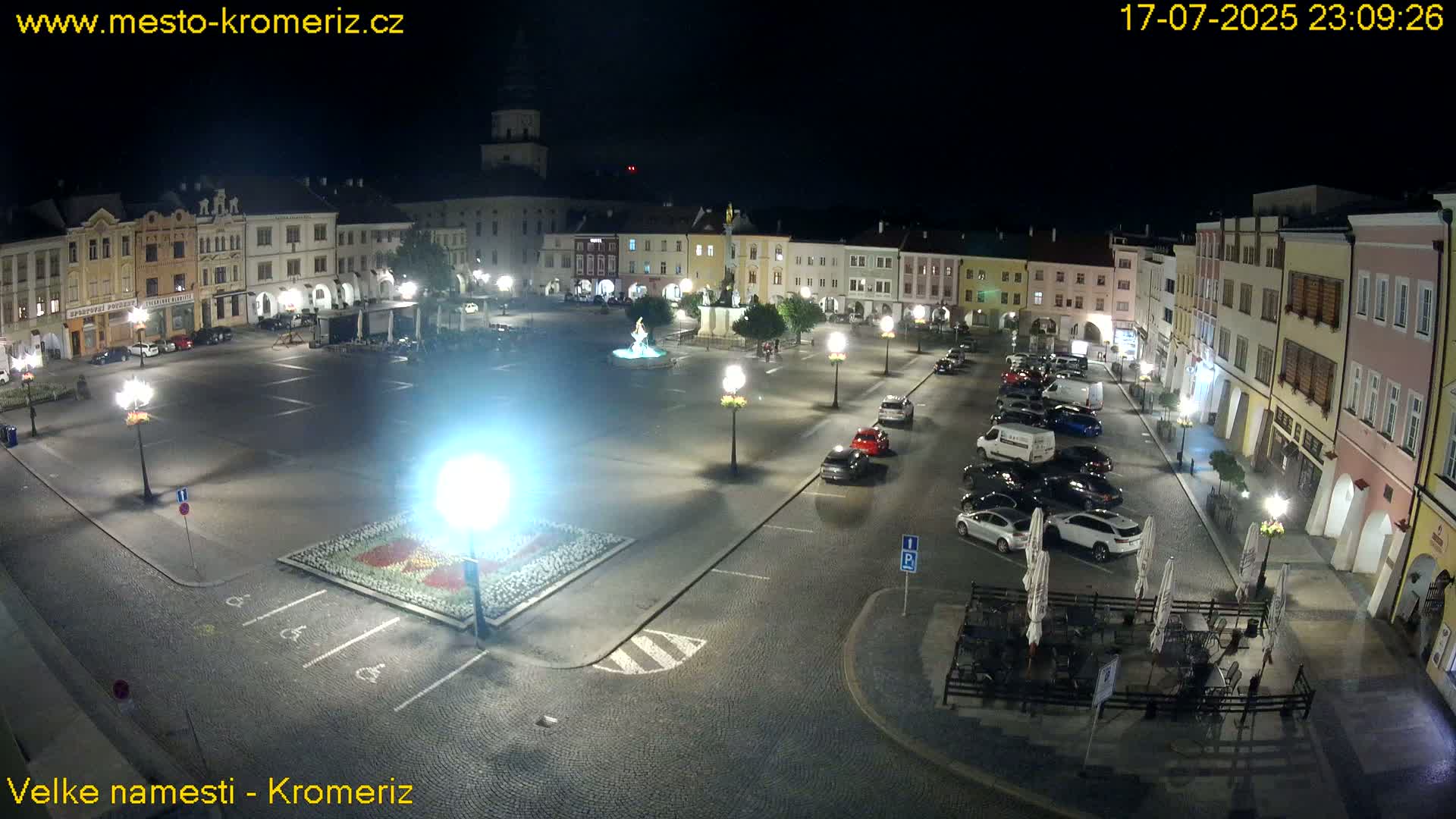 Kroměříž , (Velké náměstí ) Great Square Live Cam - Kromeriz, Zlin, Czechia