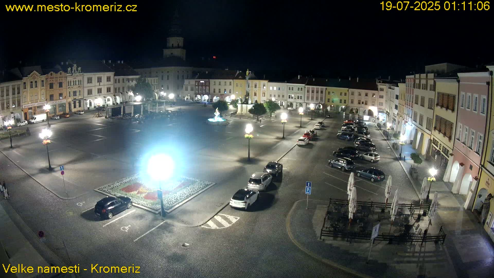 Kroměříž , (Velké náměstí ) Great Square Live Cam - Kromeriz, Zlin, Czechia