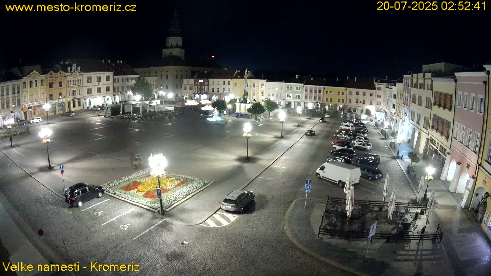 Kroměříž , (Velké náměstí ) Great Square Live Cam - Kromeriz, Zlin, Czechia