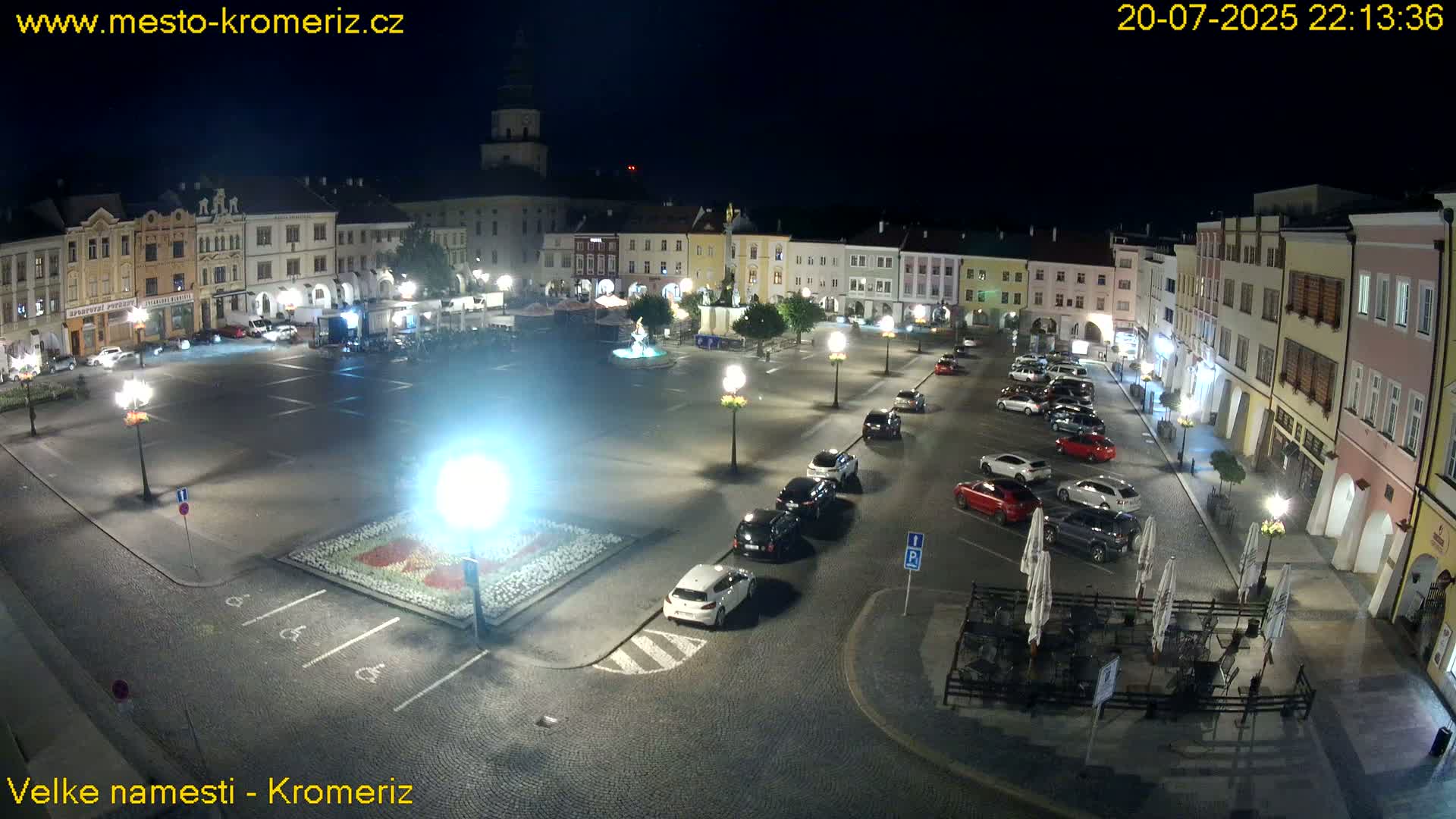 Kroměříž , (Velké náměstí ) Great Square Live Cam - Kromeriz, Zlin, Czechia