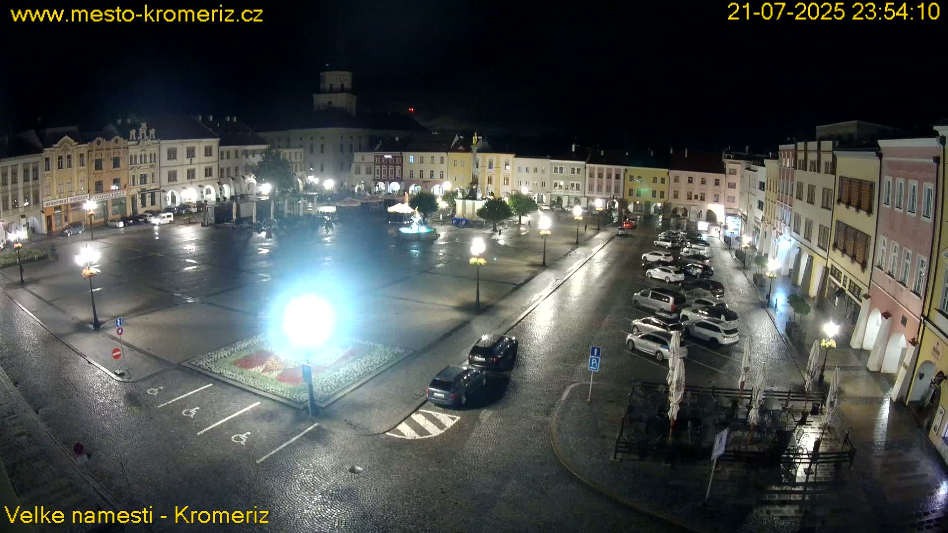 Kroměříž , (Velké náměstí ) Great Square Live Cam - Kromeriz, Zlin, Czechia