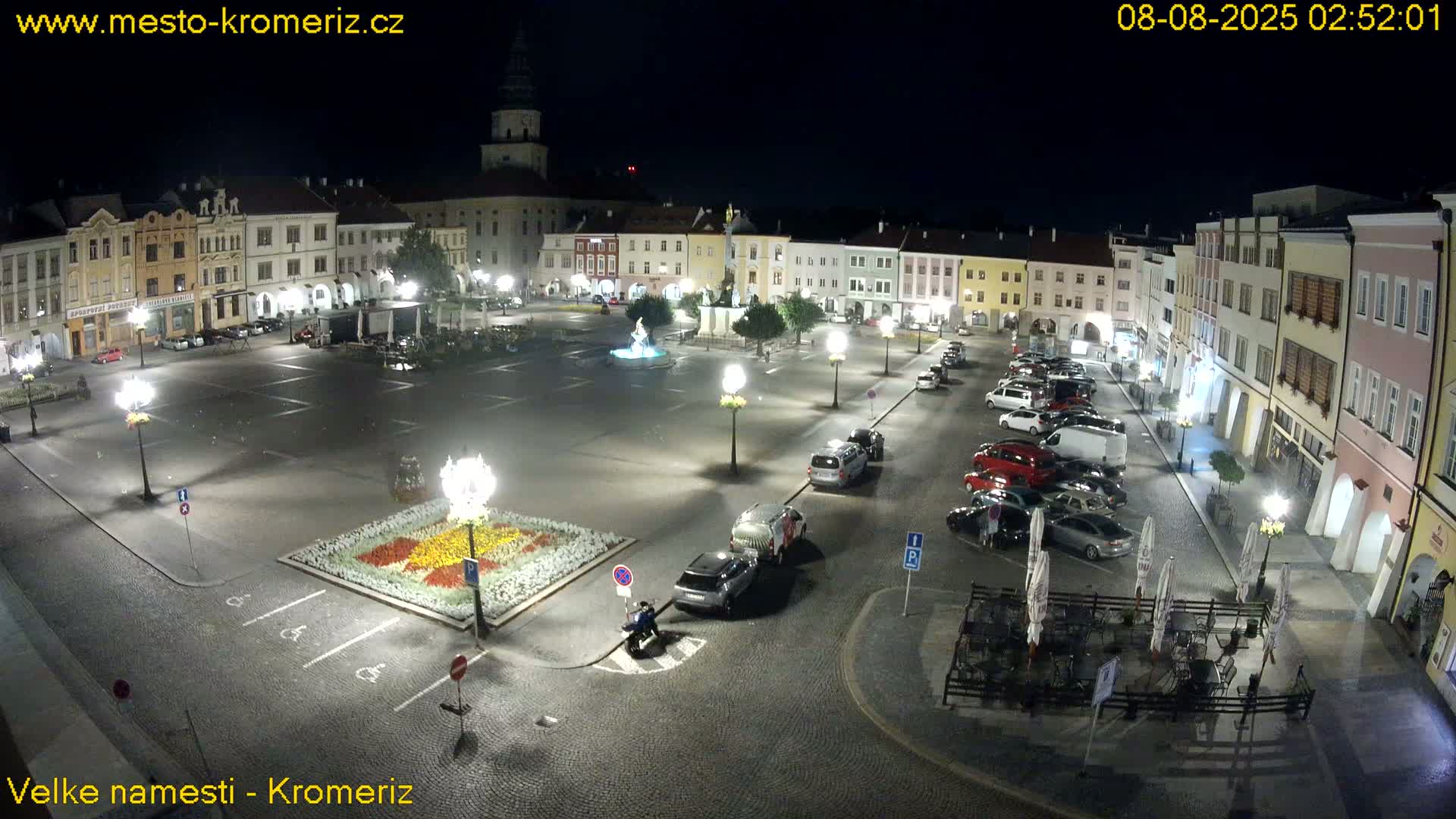 Kroměříž , (Velké náměstí ) Great Square Live Cam - Kromeriz, Zlin, Czechia