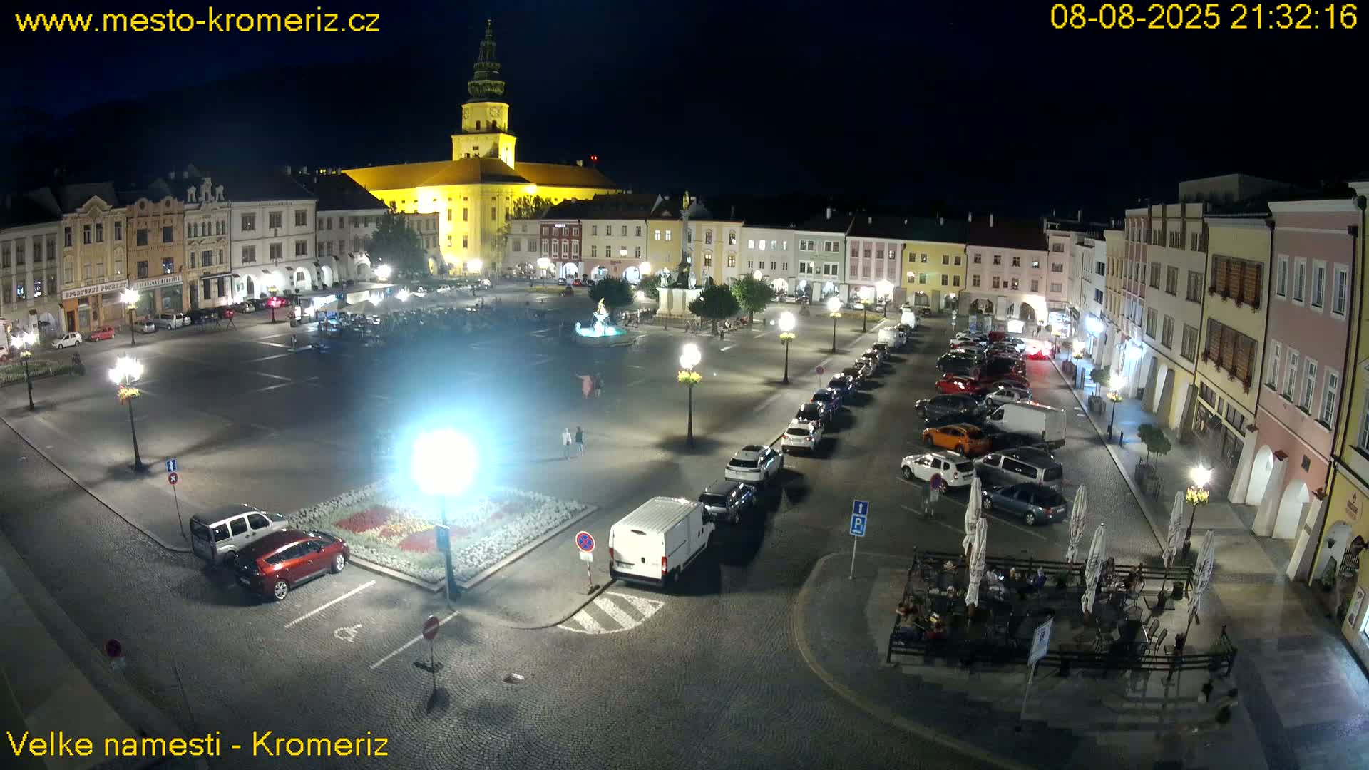Kroměříž , (Velké náměstí ) Great Square Live Cam - Kromeriz, Zlin, Czechia