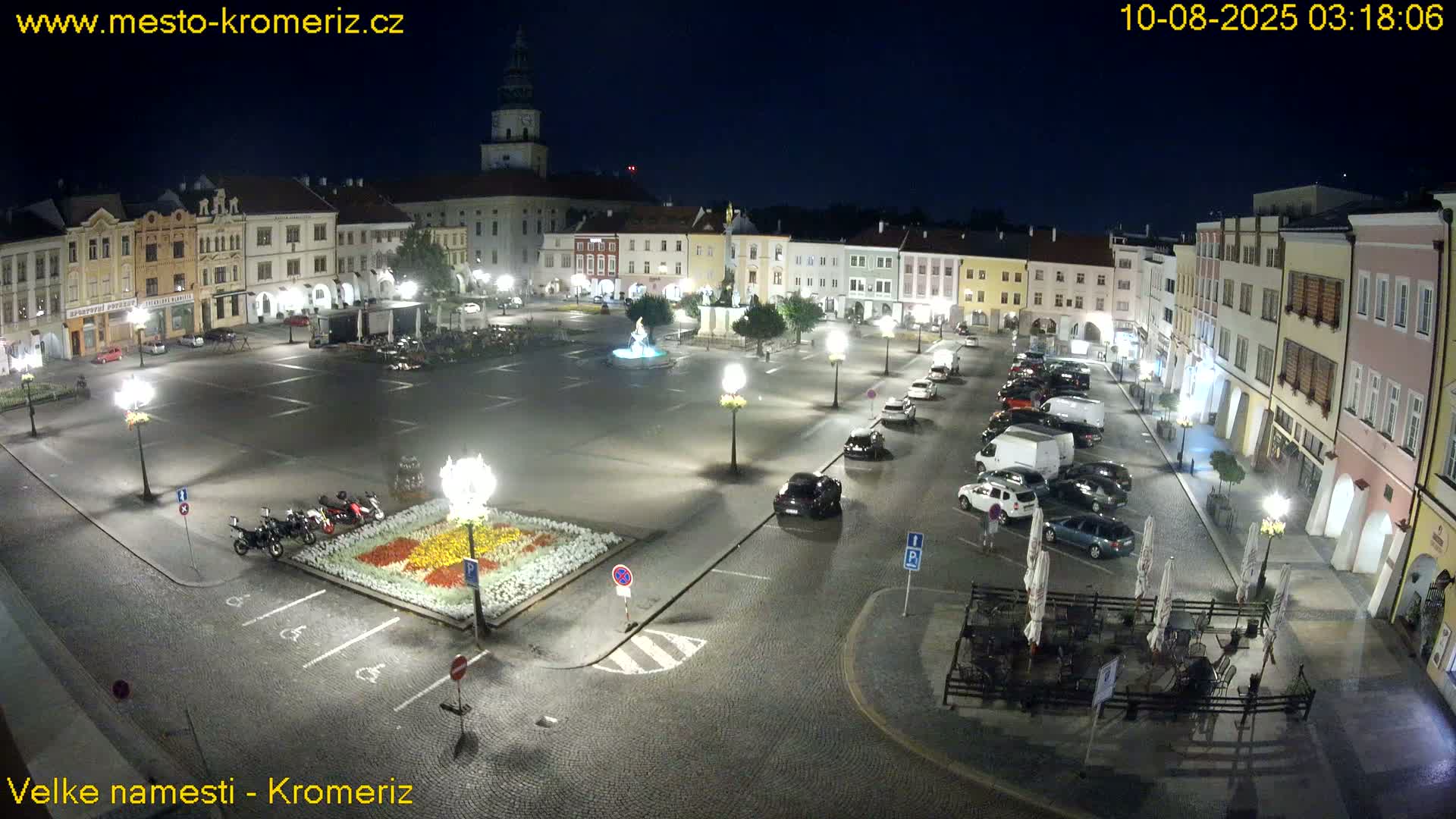 Kroměříž , (Velké náměstí ) Great Square Live Cam - Kromeriz, Zlin, Czechia