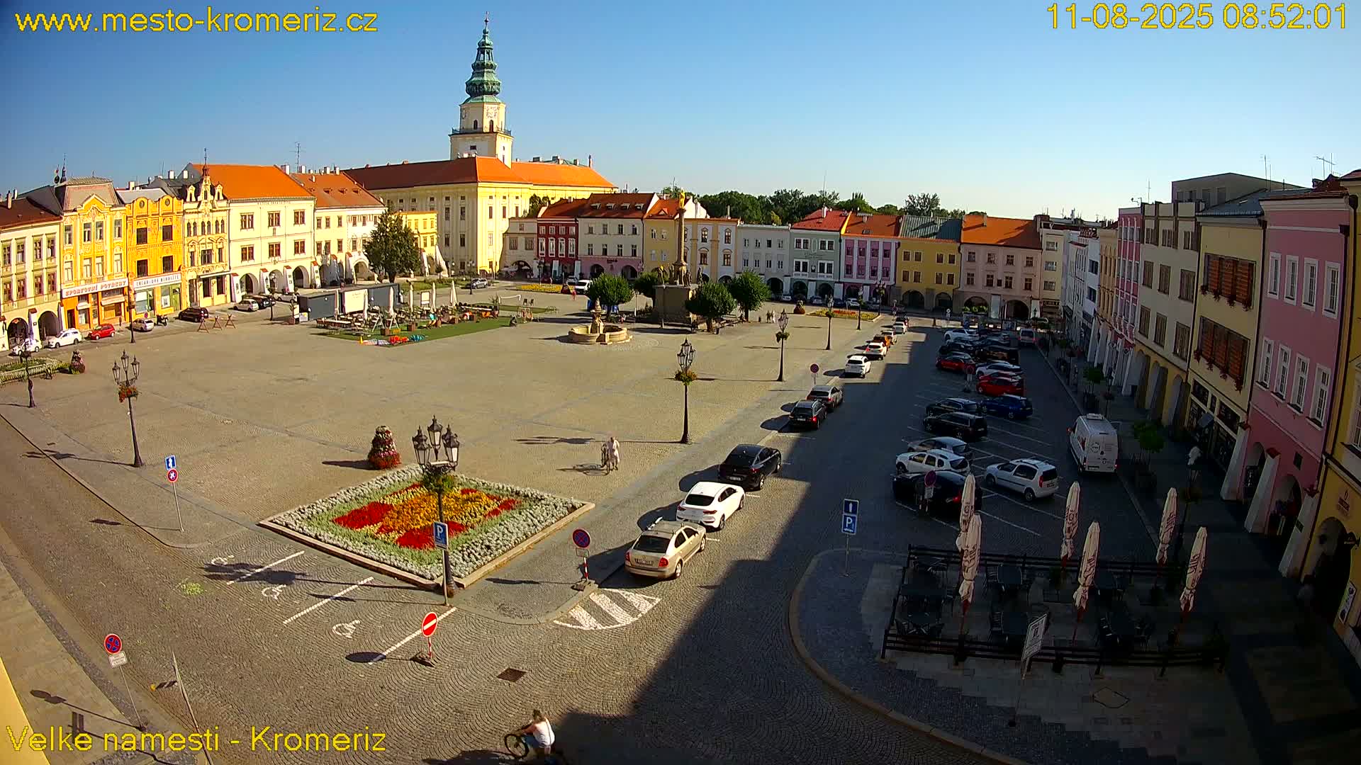 Kroměříž , (Velké náměstí ) Great Square Live Cam - Kromeriz, Zlin, Czechia