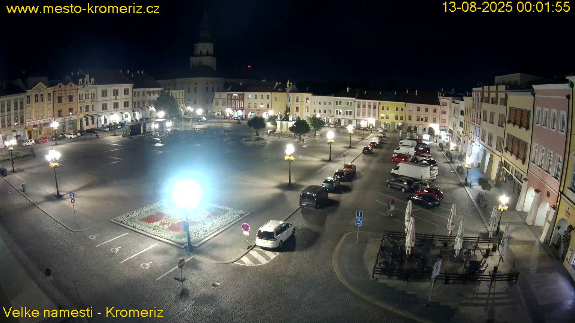 Kroměříž , (Velké náměstí ) Great Square Live Cam - Kromeriz, Zlin, Czechia