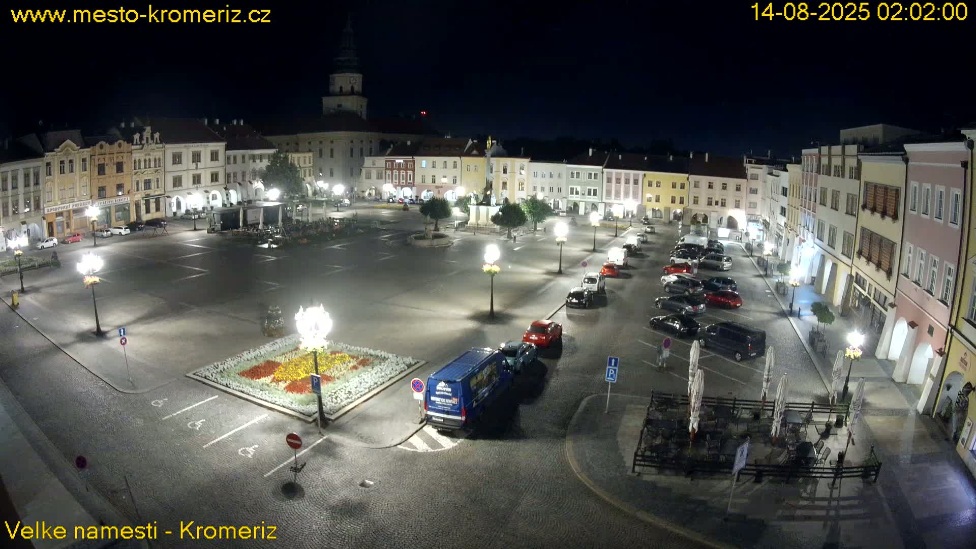 Kroměříž , (Velké náměstí ) Great Square Live Cam - Kromeriz, Zlin, Czechia