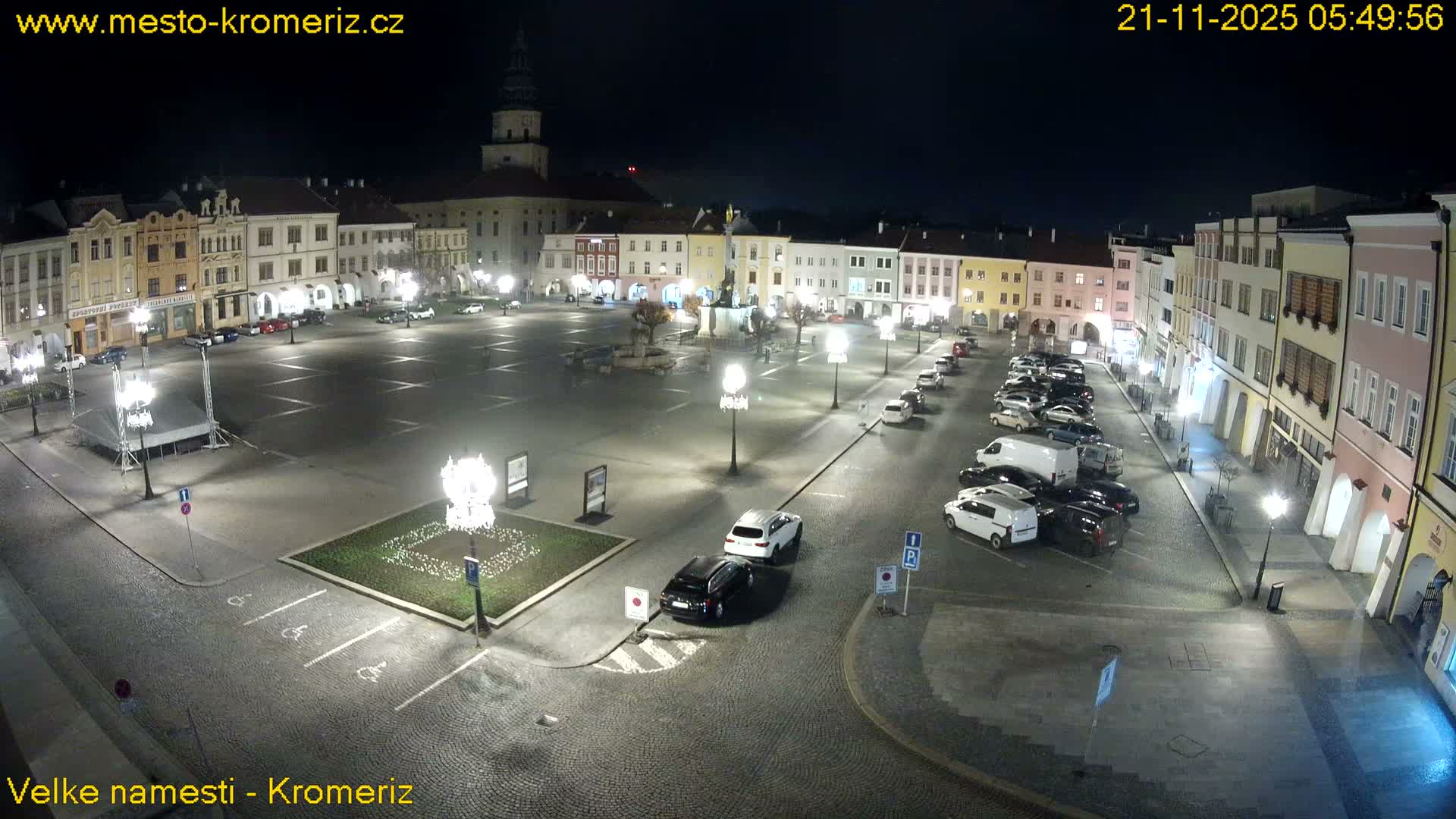 Kroměříž , (Velké náměstí ) Great Square Live Cam - Kromeriz, Zlin, Czechia