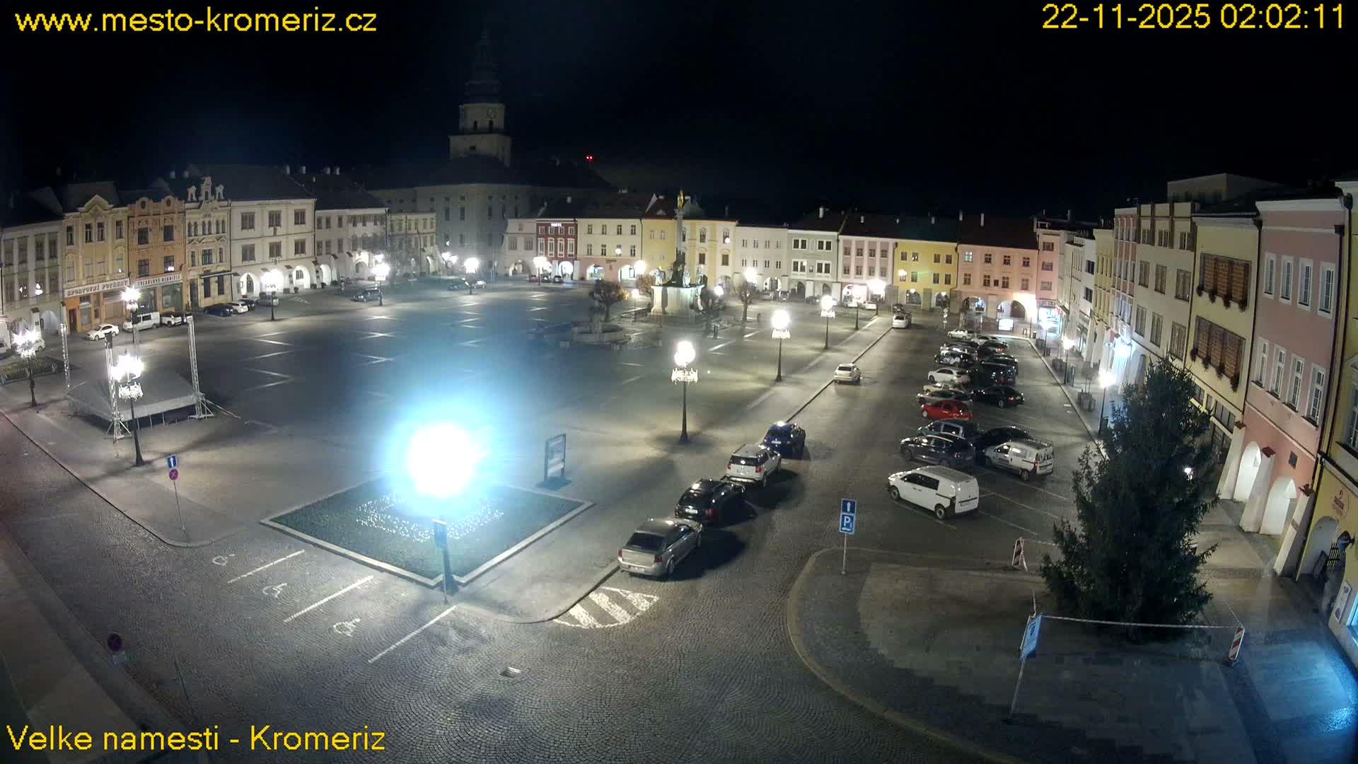 Kroměříž , (Velké náměstí ) Great Square Live Cam - Kromeriz, Zlin, Czechia