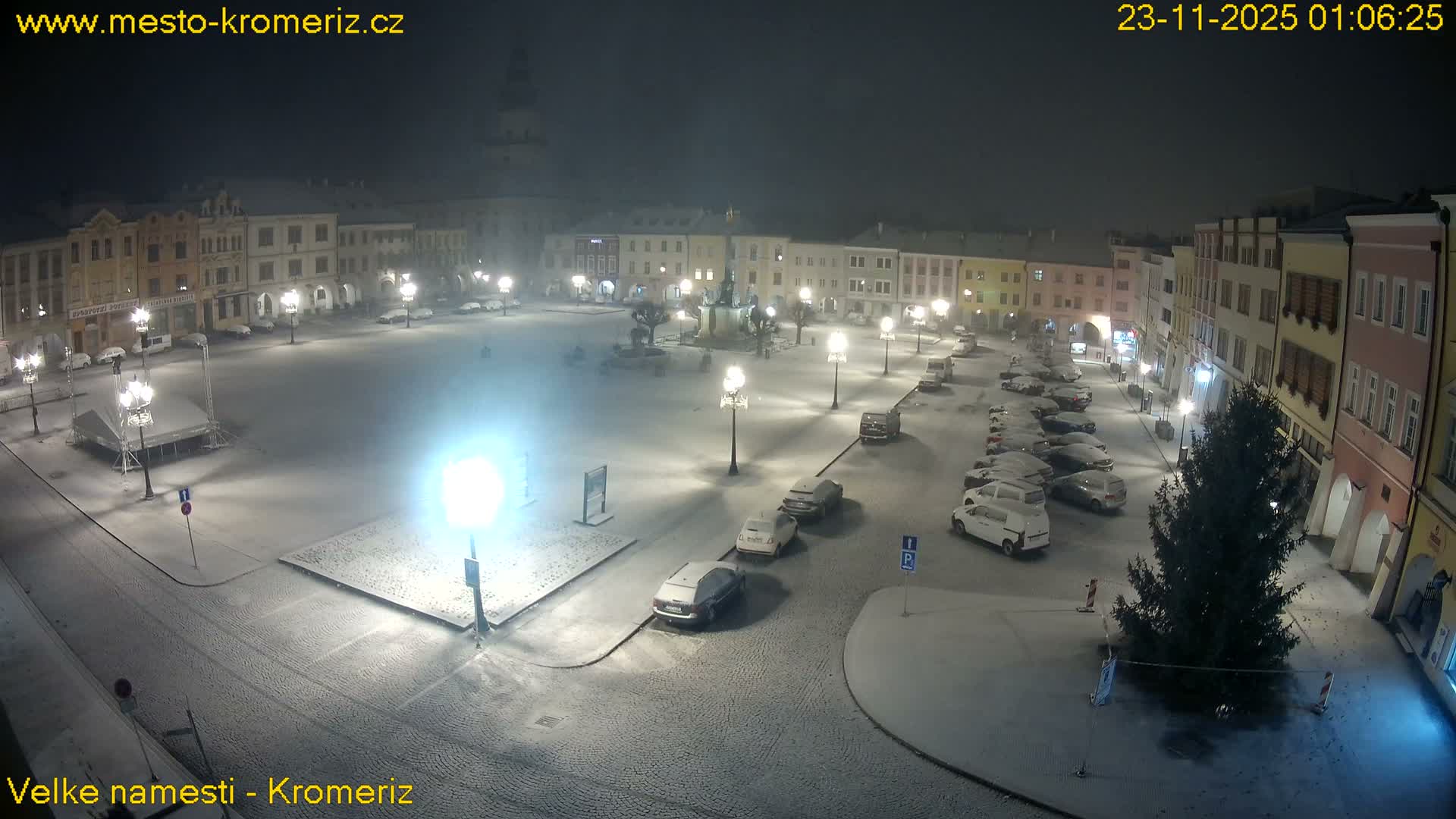 Kroměříž , (Velké náměstí ) Great Square Live Cam - Kromeriz, Zlin, Czechia